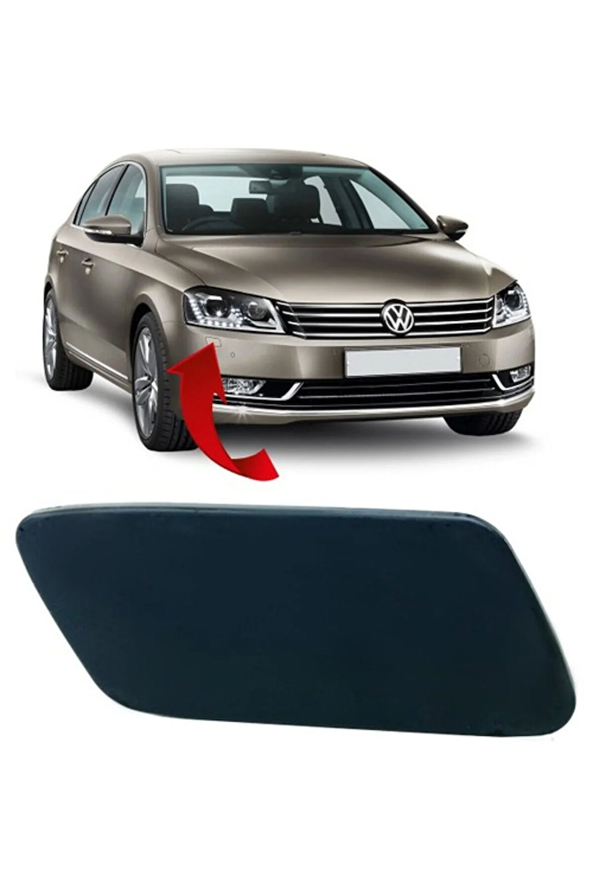 Vw Passat B7 Sağ Far Yıkama Kapagı 2011-2015 3AA955110