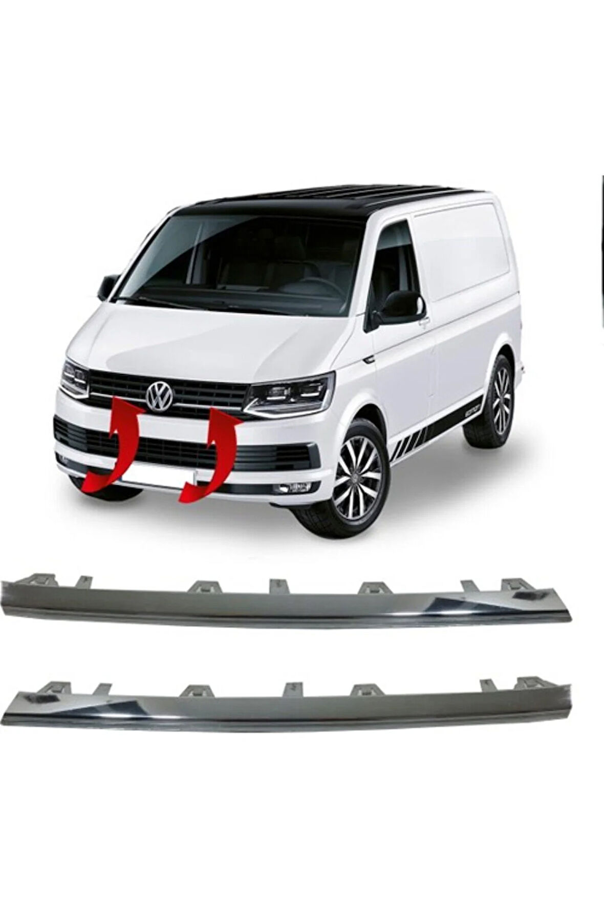 Vw T7 Sol Ön Süs Cıtası Krom 7E5853101