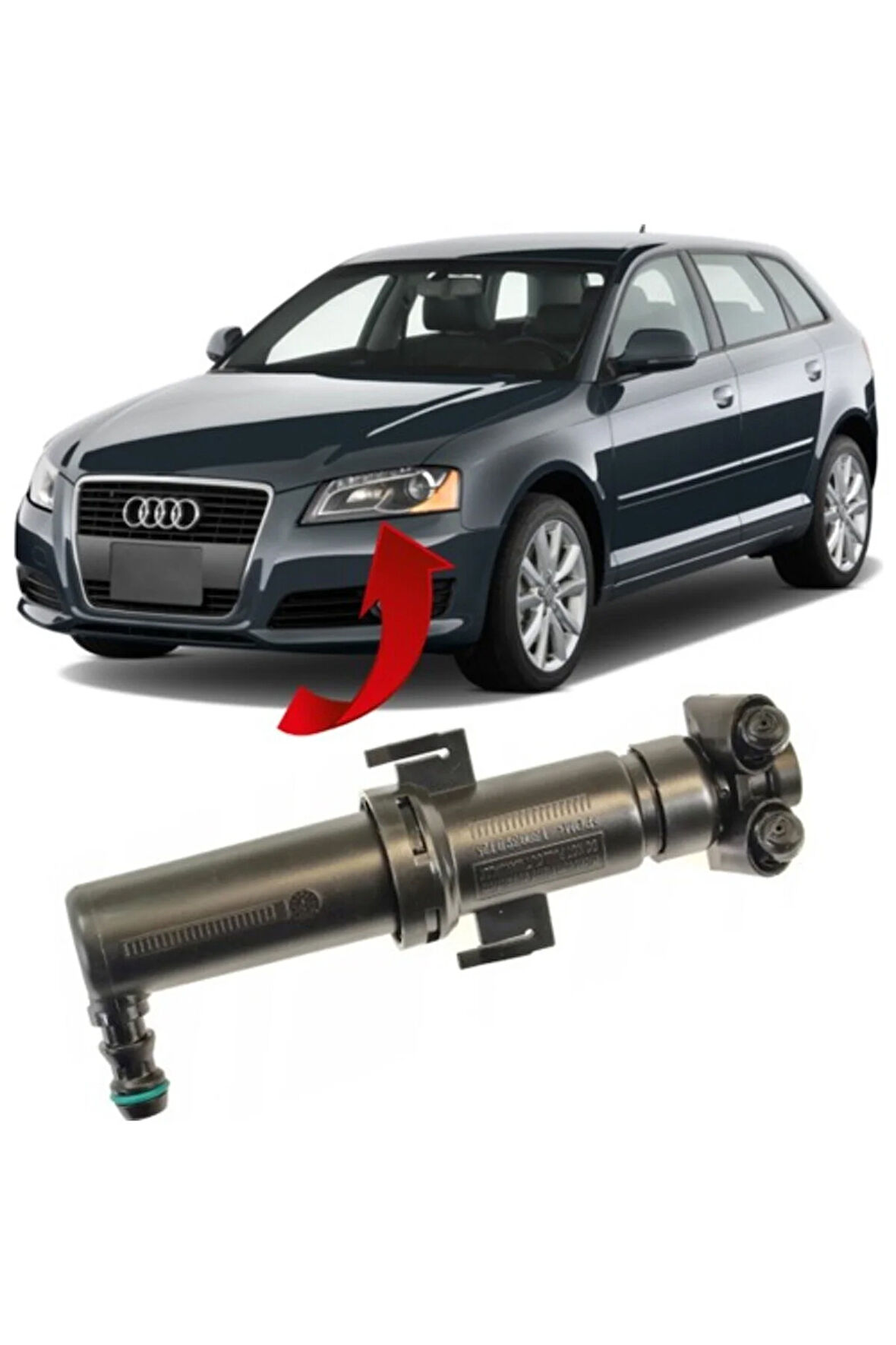Audi A3 Sol Far Yıkama Robotu 2009-2013 8P0955101B