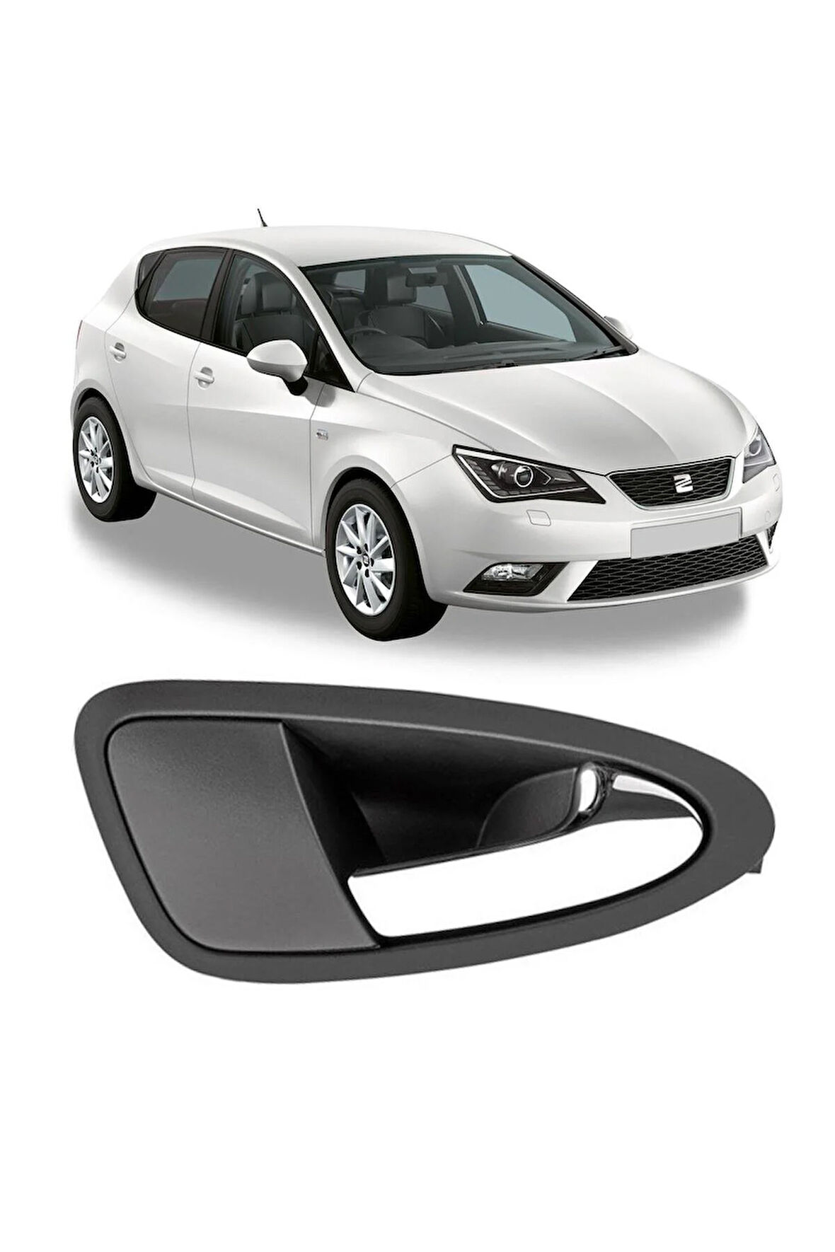 Seat İbiza Sağ Ön İç Açma Kolu Komple Kromlu 2013-2017 6J1837114K