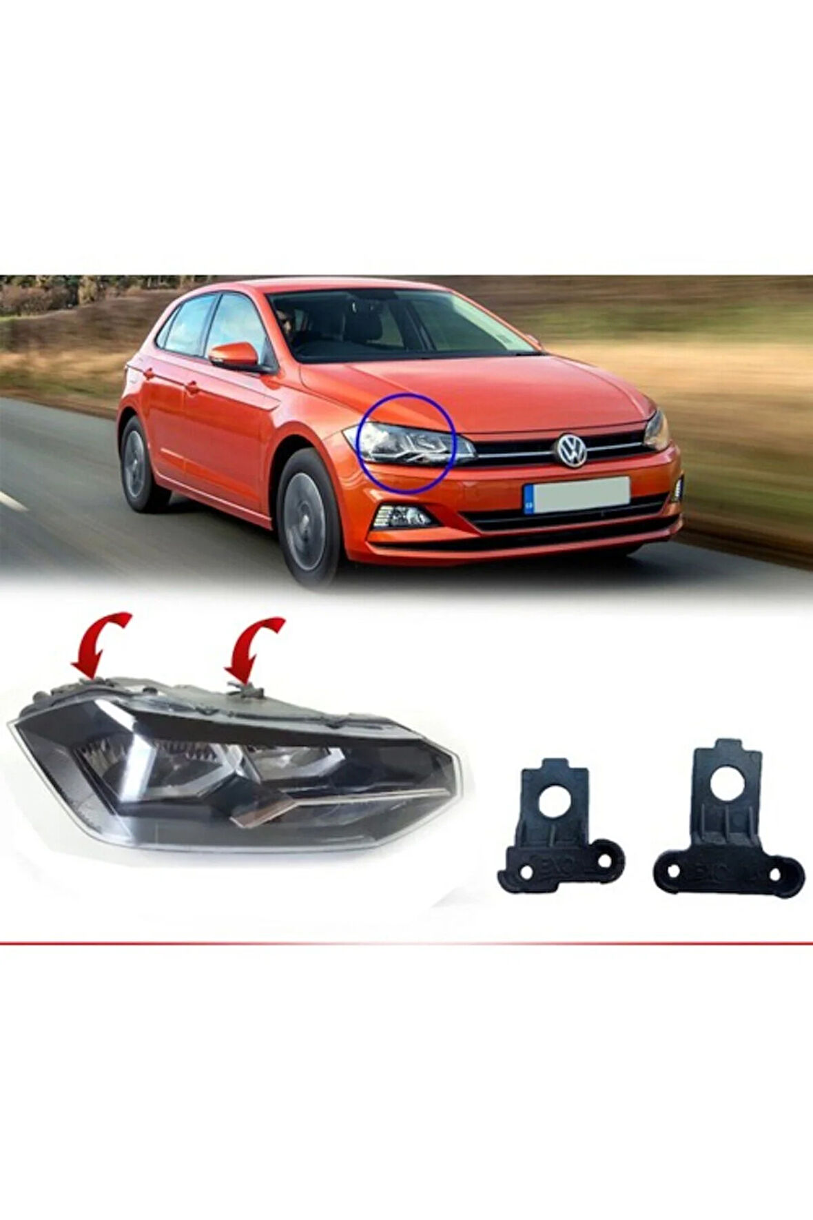 Vw Polo Sağ Far Tamir Kiti 2018 Sonrası 2G0998226