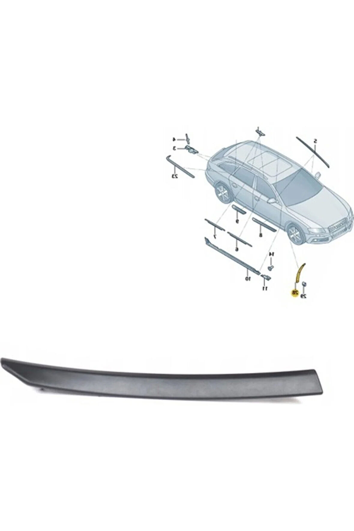Audi A4 2009-2018 Camurluk Uc Cıtası Sağ 8K0853824C