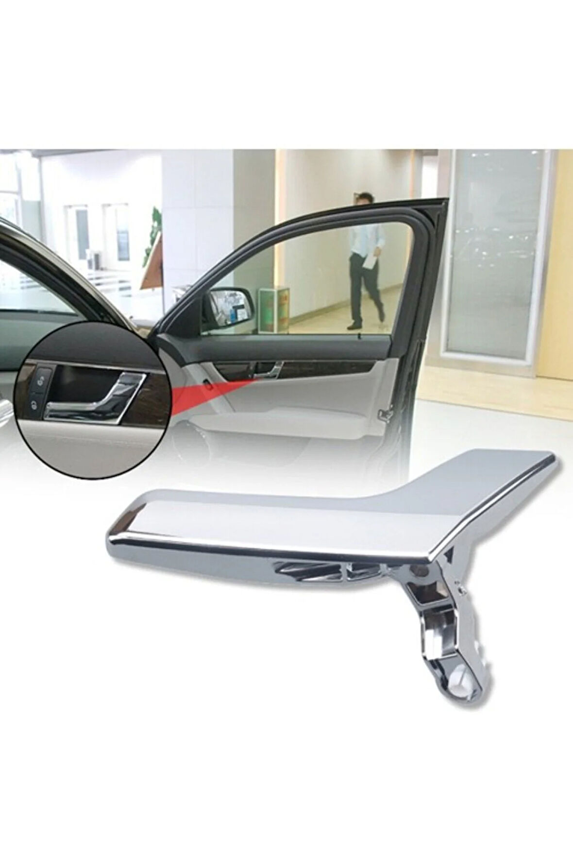 Mercedes C250 C350 C400 C63 2008-2015 Iç Açma Kolu Krom Sağ 2047202271