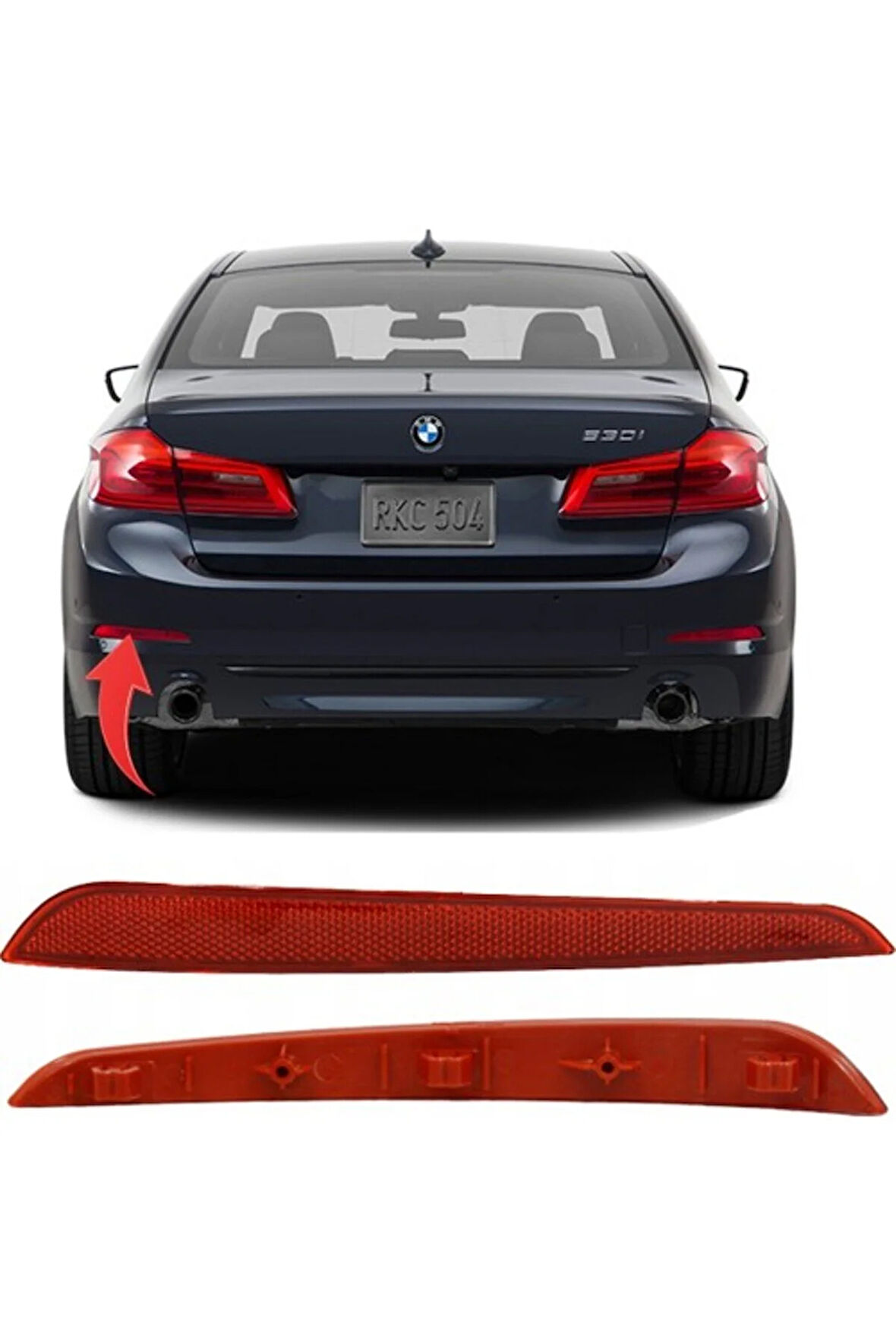 Bmw 5 Serisi Arka Tampon Reflektörü Sol Bmw G30 2017-