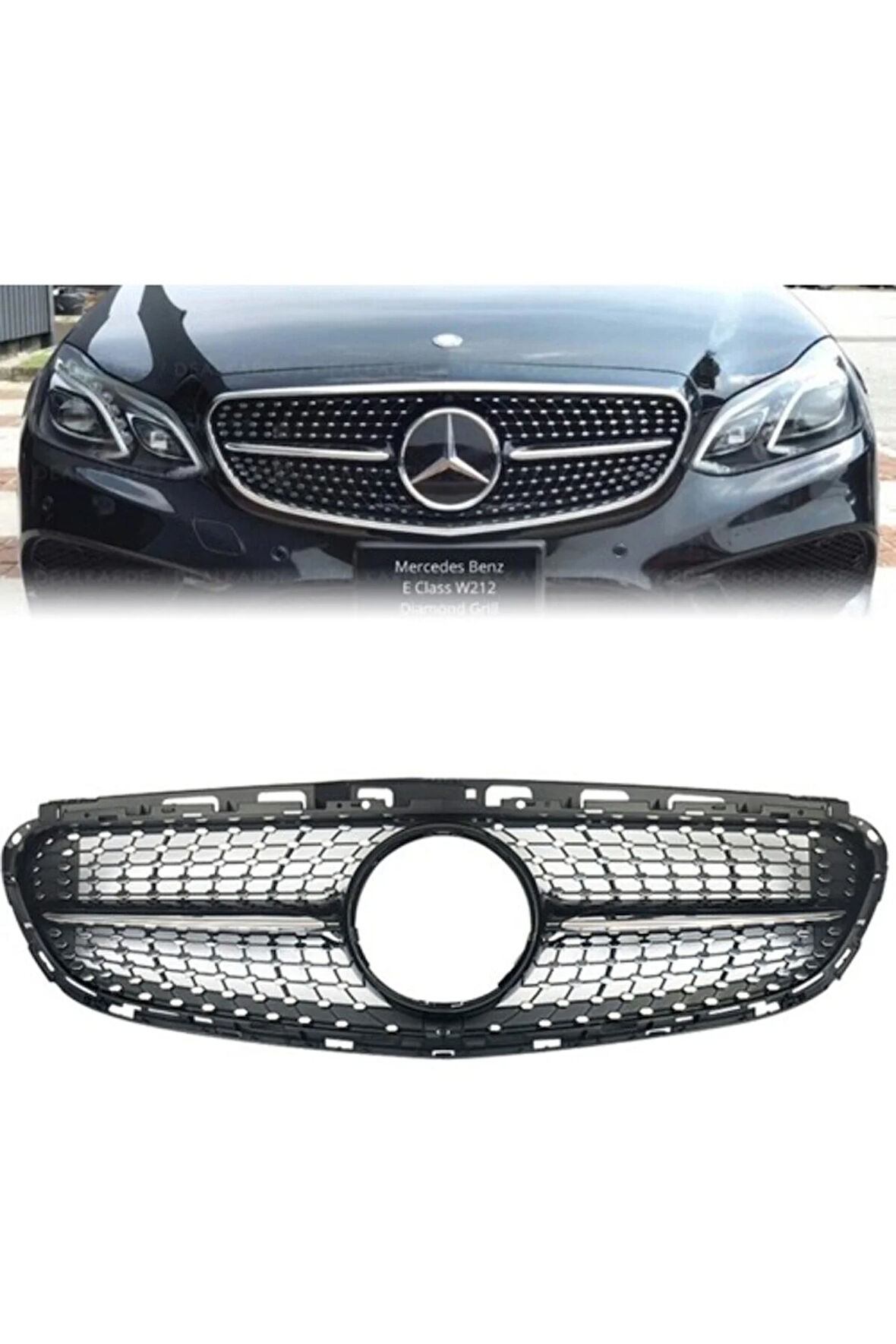 Panjur (Krom/Siyah, Daimond) E-Class W212 1315
