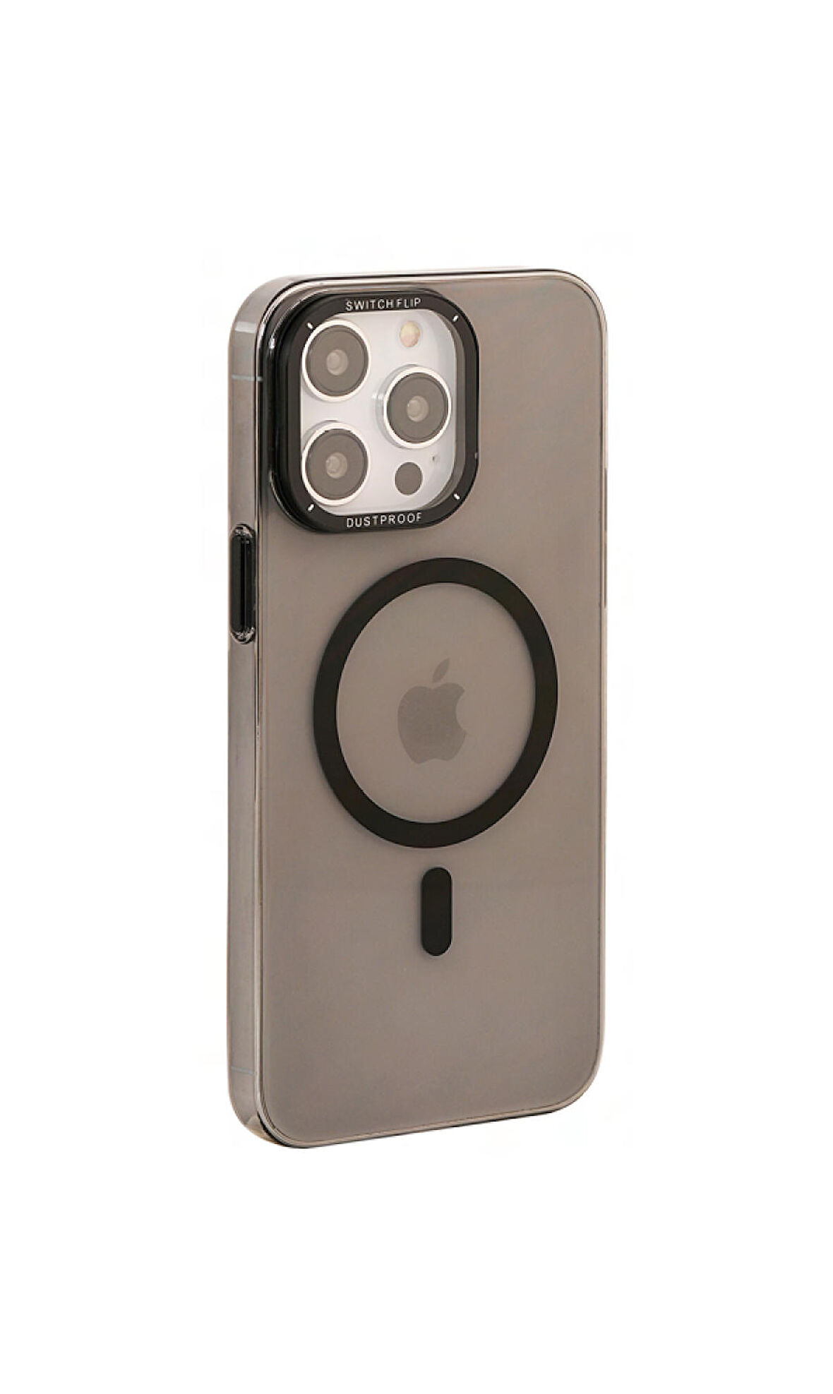 İphone 12 Pro Mika Penceleri Magsafe Kılıf Kapak Koruma Siyah