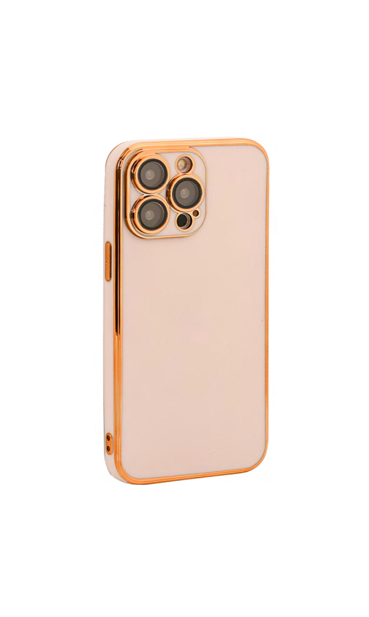İphone 12 Pro Lazer Kılıf Kapak Koruma Kapak Gold