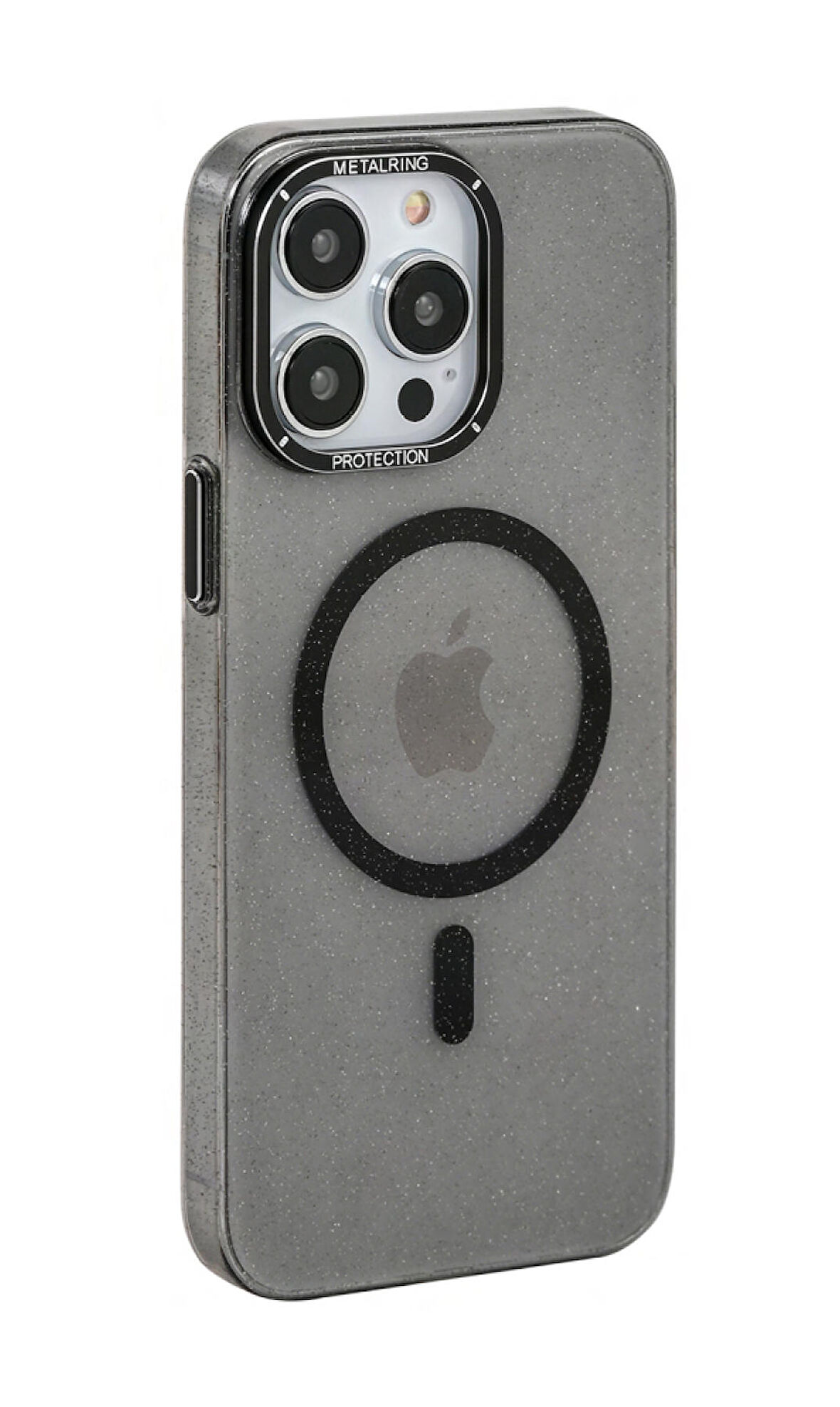 İphone 12 Pro Mika Simli Sky Magsafe Telefon Kılıfı Siyah