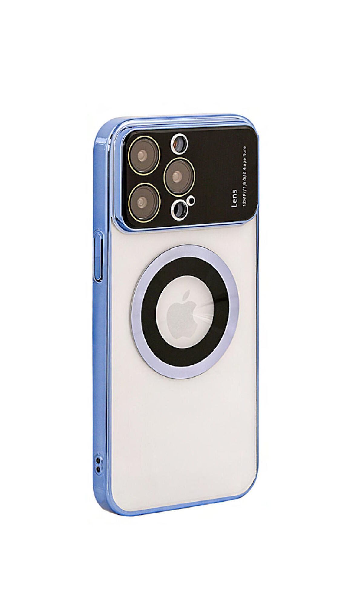 İphone 11 Pro Max Mika Kamera Korumalı Magsafe Telefon Kılıfı Mavi