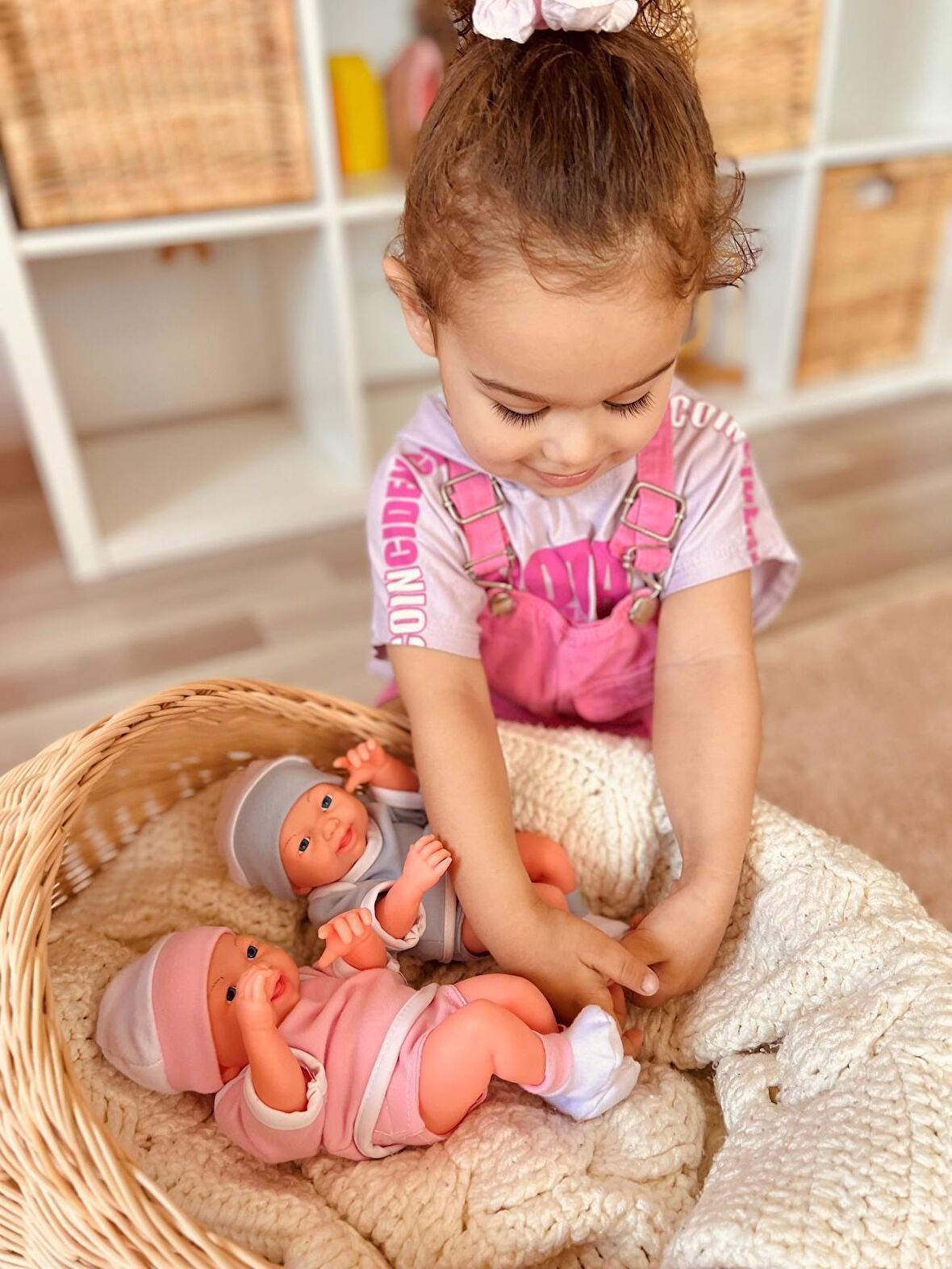 Mavi Ve Pembe Renk Yeni Doğan Gerçek Et Bebek 25 Cm