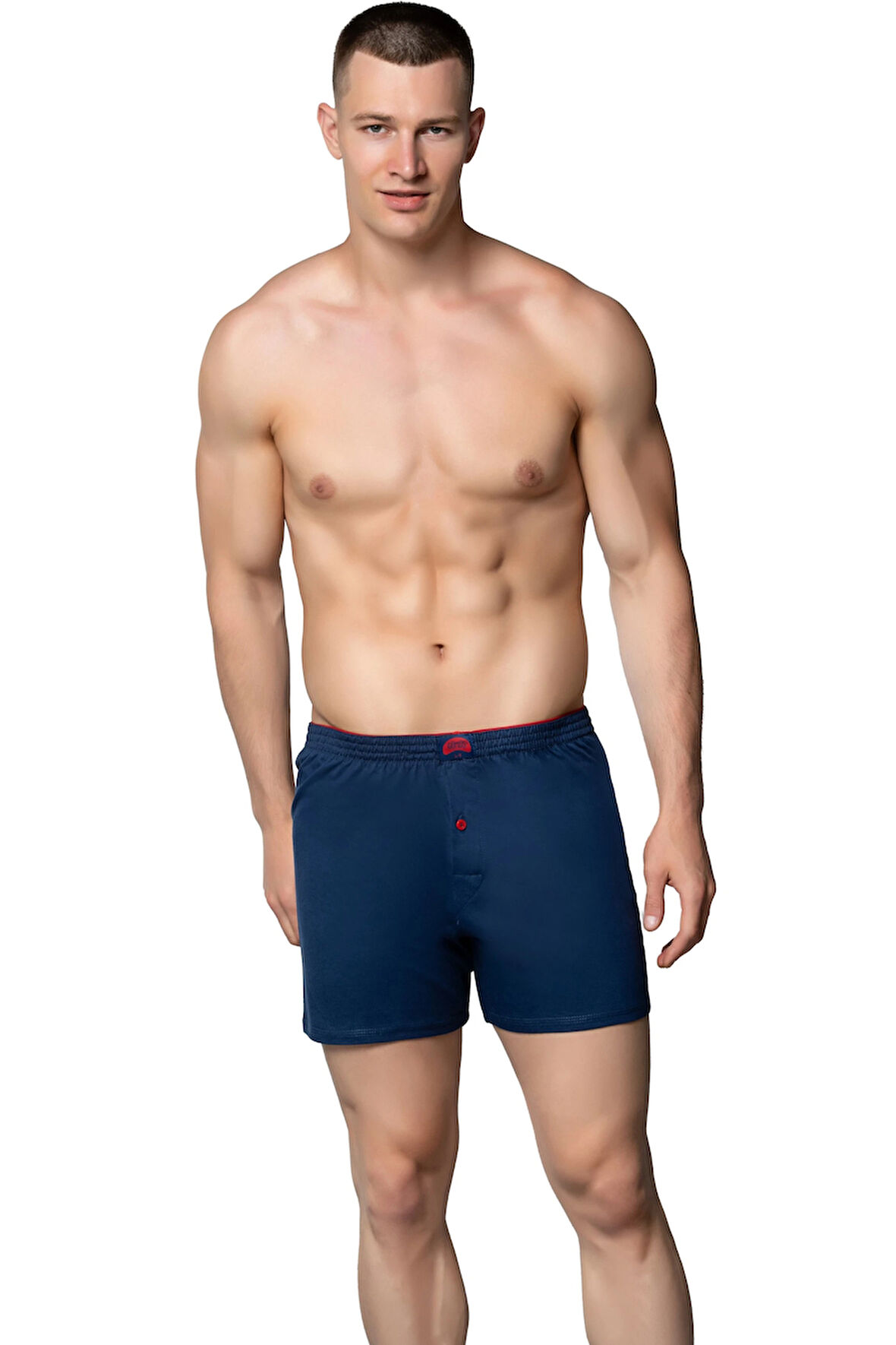 Gümüş 3'Lü Paket Havlu Bel Penye Düz Erkek Boxer