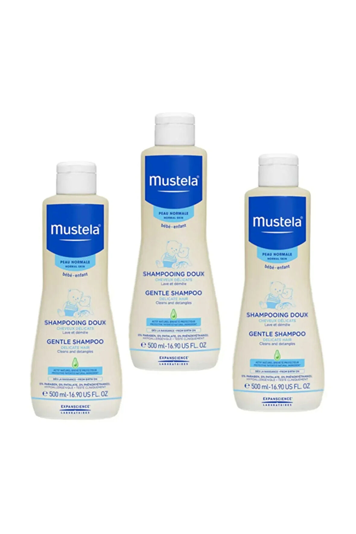 Gentle Göz Yakmayan Bebek Şampuanı 500 Ml X 3 Adet | 3 Kutulu Set Orijinal Boy