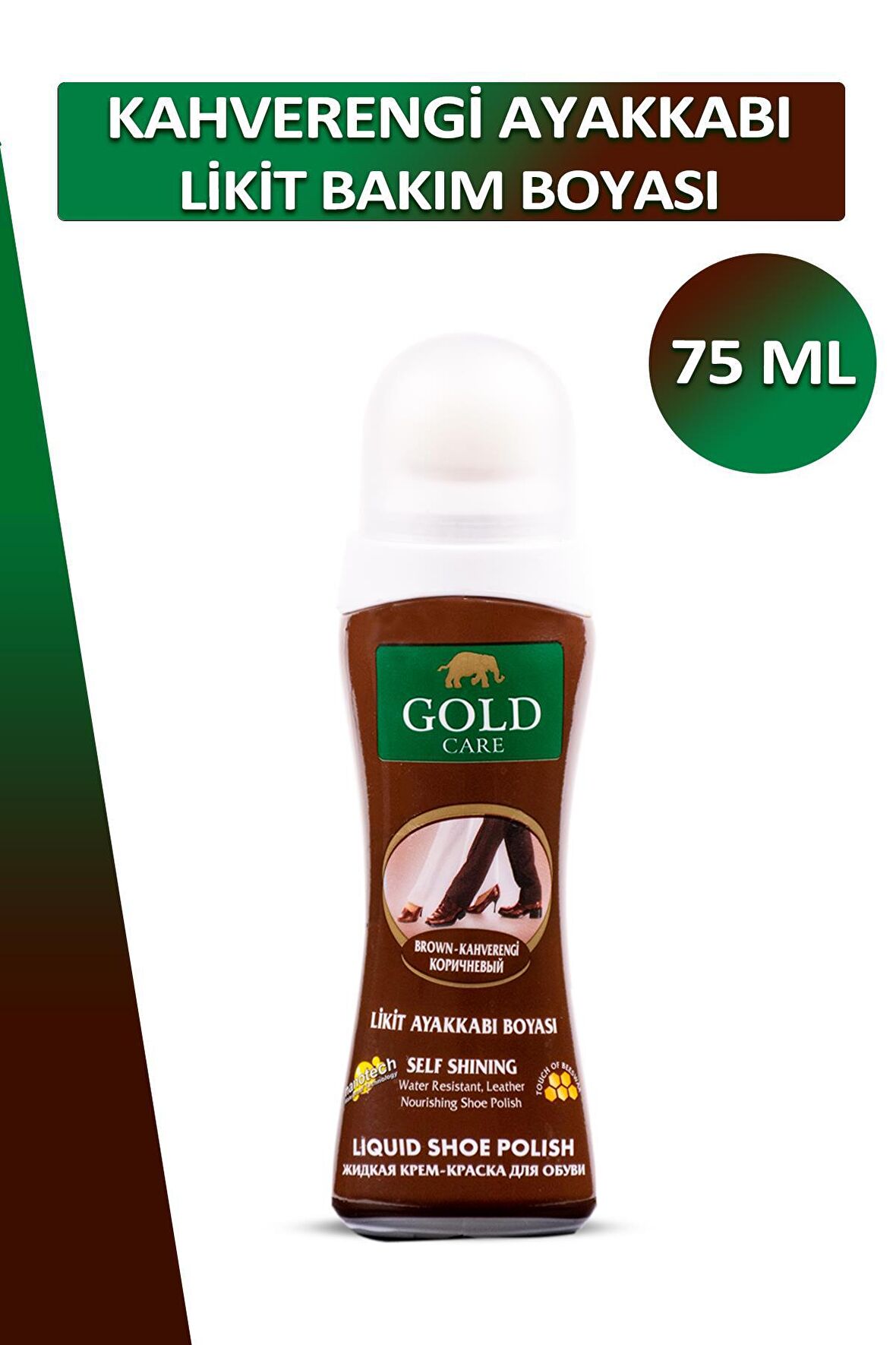 Bağcık + Gold Care Likit Ayakkabı Bakım Boyası 75 ML Set