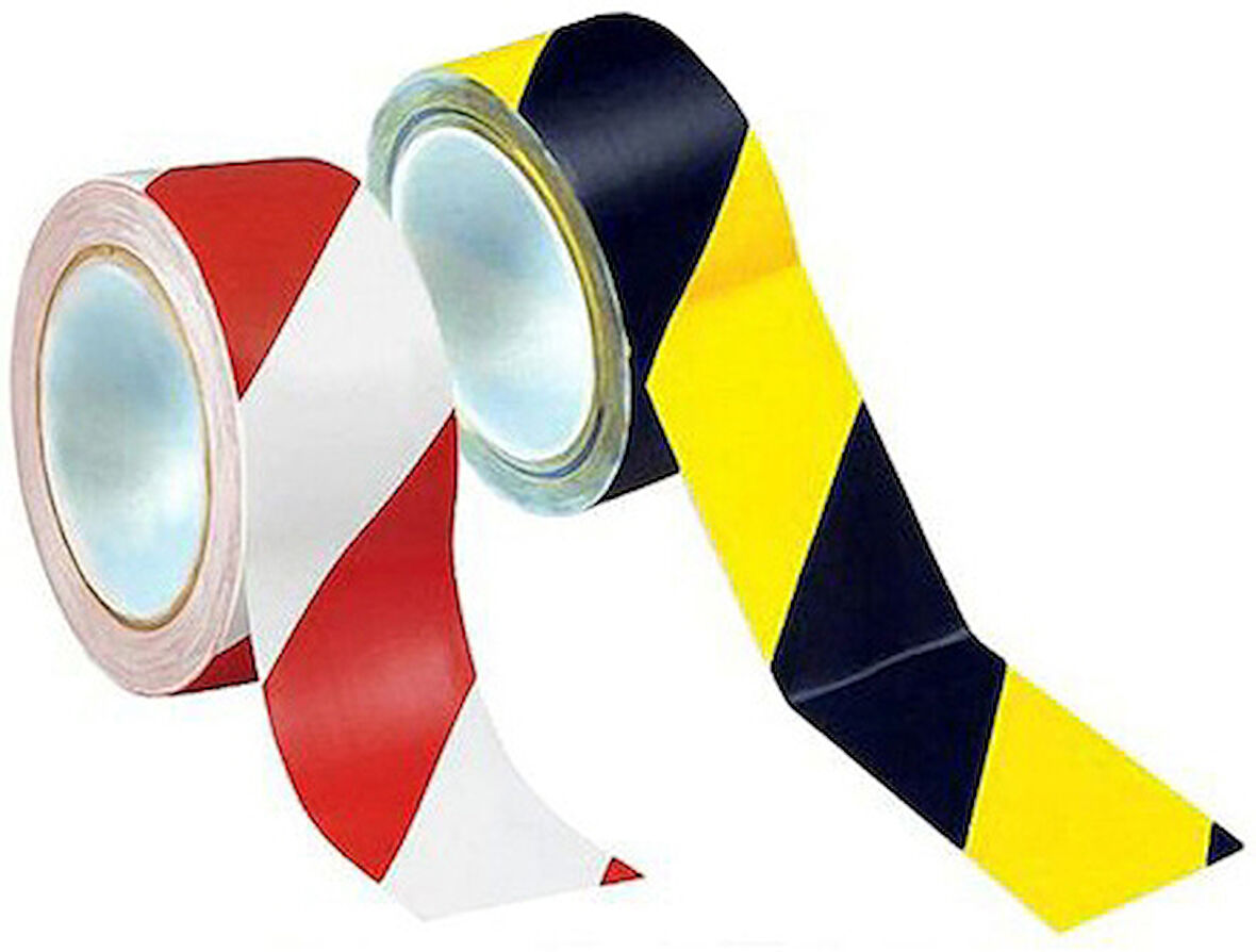 Globus GL14012 50mmx30mt Kırmızı - Beyaz Yer İşaretleme Bandı 6’lı