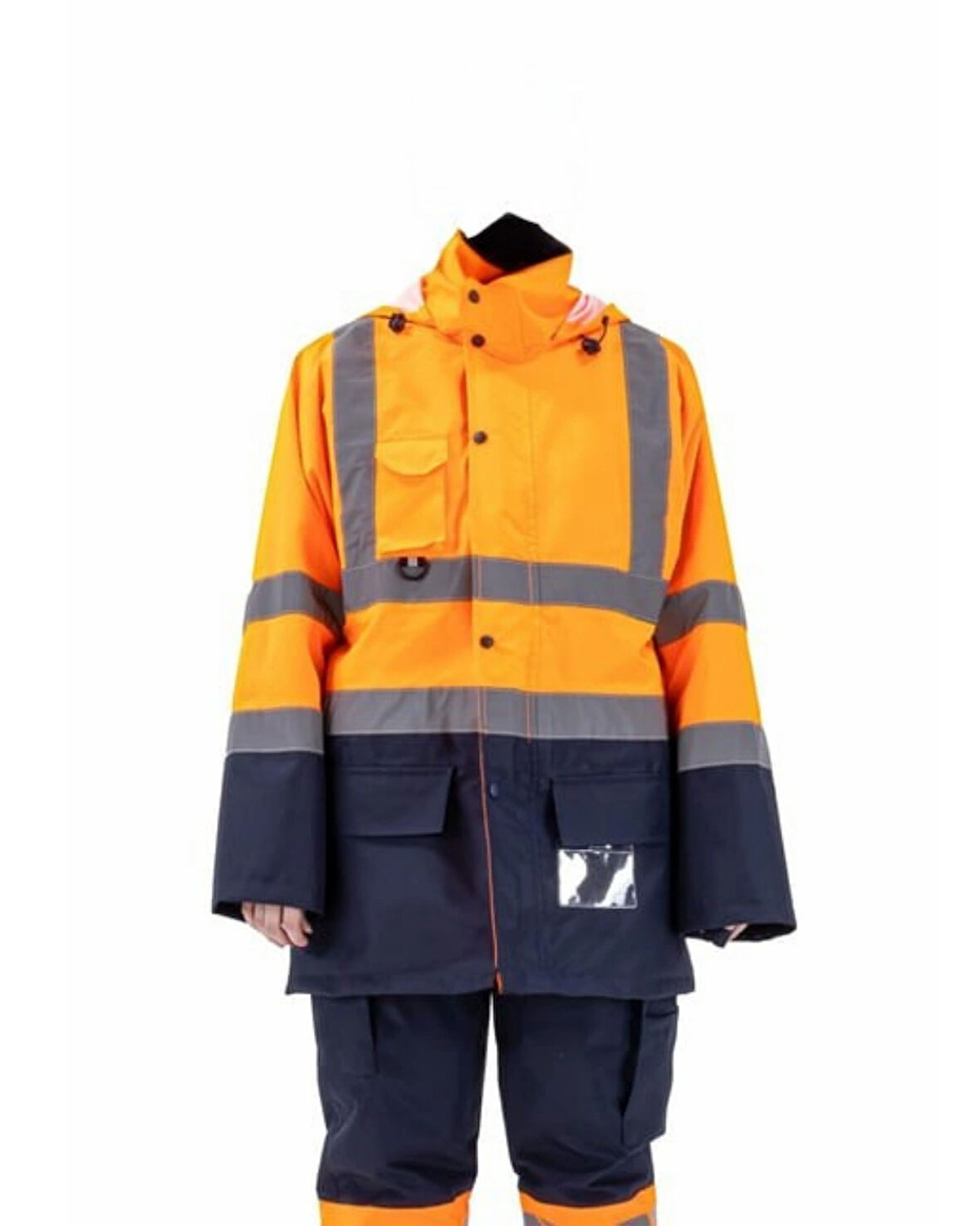 5+1 OXFORD PARKA- İÇİ ÇIKMALI KABAN TURUNCU-LACİVERT