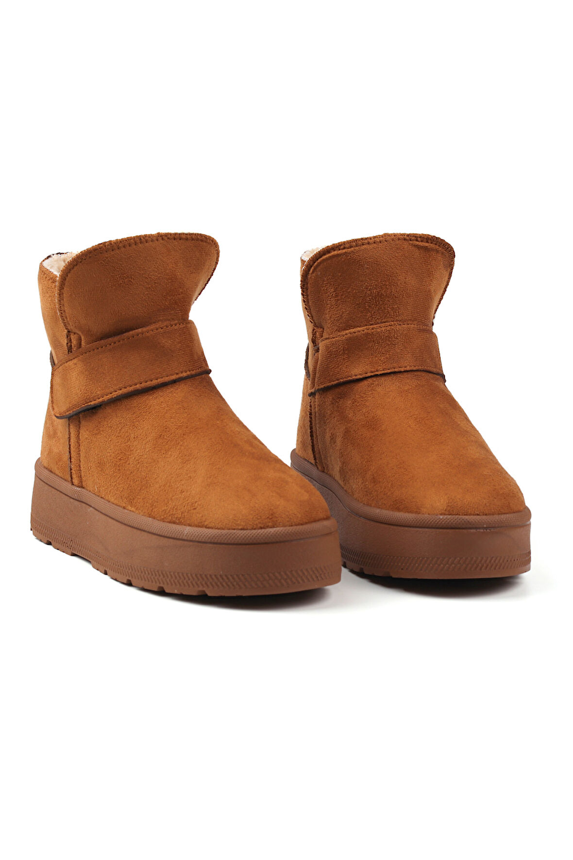 Kadın Taba Günlük Kalın Taban Bot - İçi Kürklü Platform Streç Model