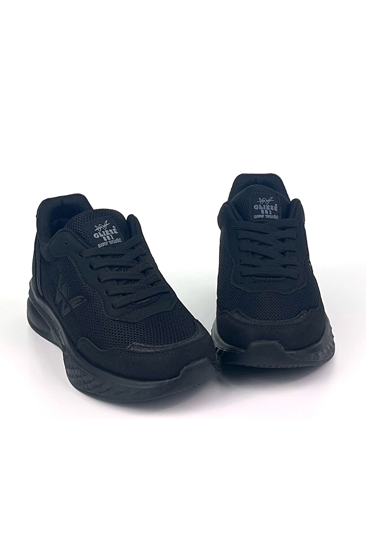 Kadın Siyah Hafif Fileli Günlük Rahat Sneaker Spor Ayakkabı