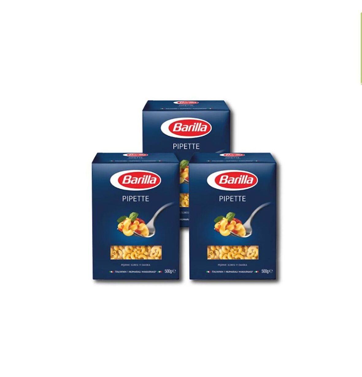 Barilla Pipette Bukle Makarna 500 G X 3 Adet