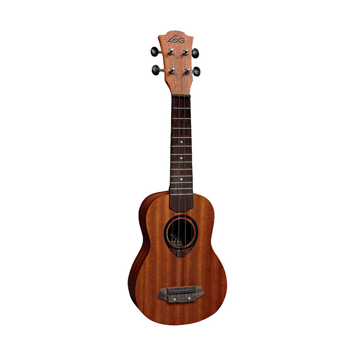 LAG GLU TKU8S Tiki Soprano Natural Ukulele