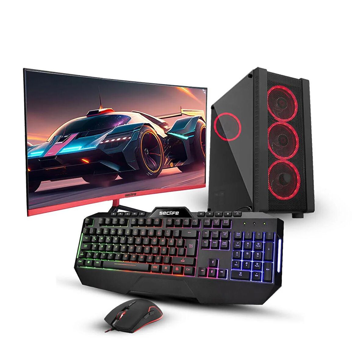 Seclife GM-6798 i5-6400 16GB 512GB 4GB R9 370 400W Dos +27" Monitör Oyuncu Bilgisayarı