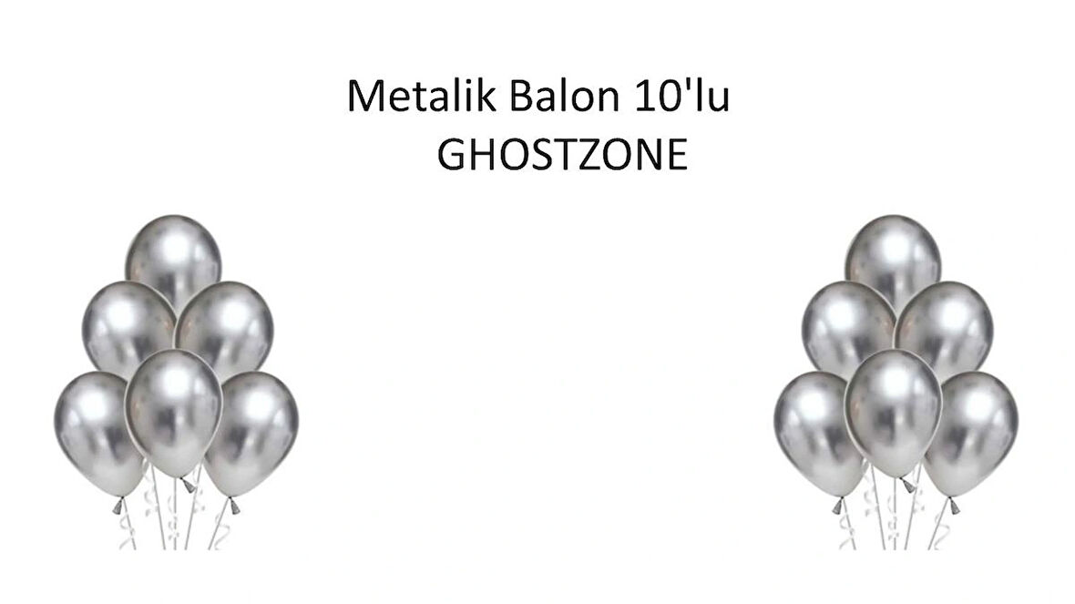 METALİK BALON 10'LU (GÜMÜŞ)