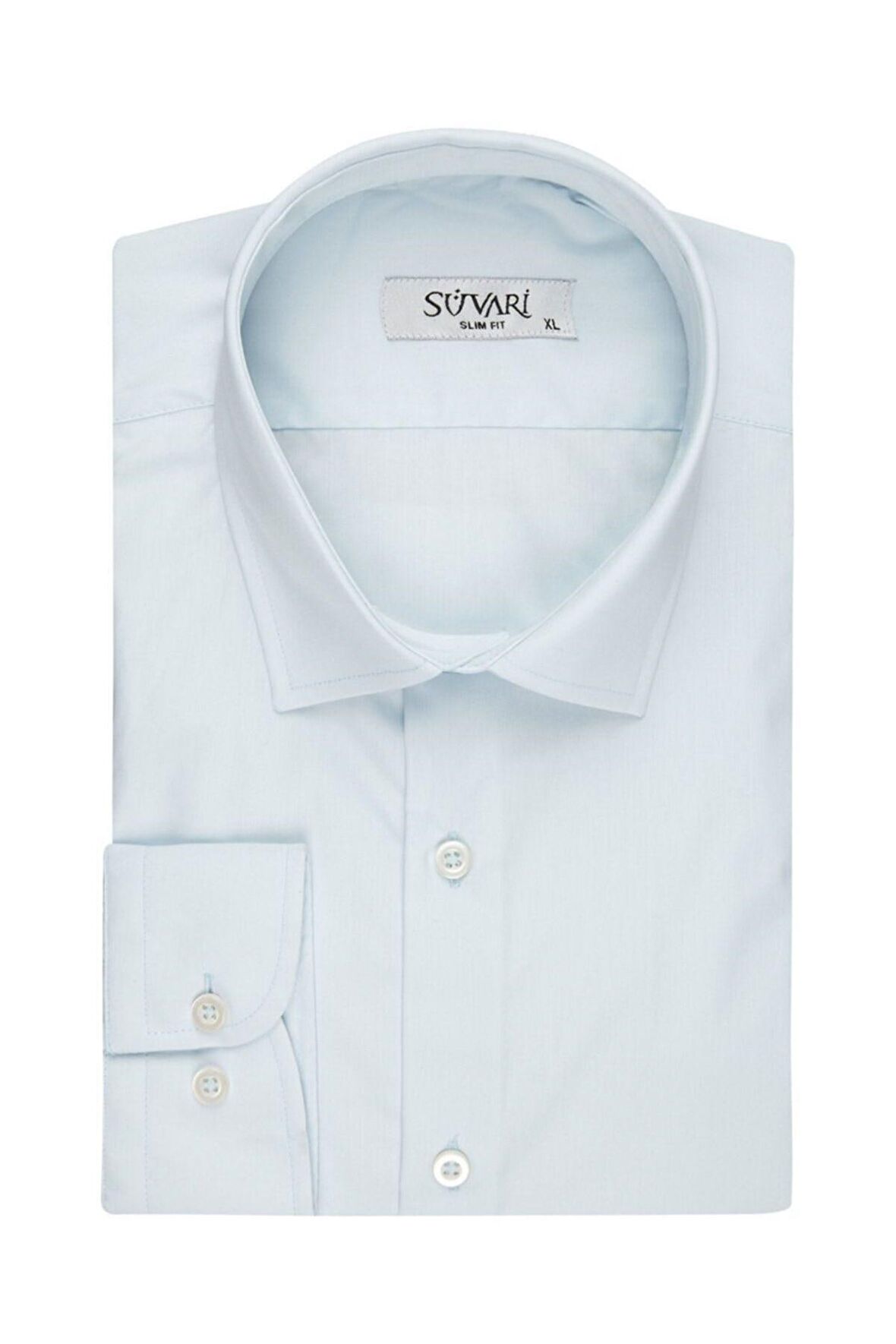 Süvari Slim Fit Mavi Erkek Gömlek