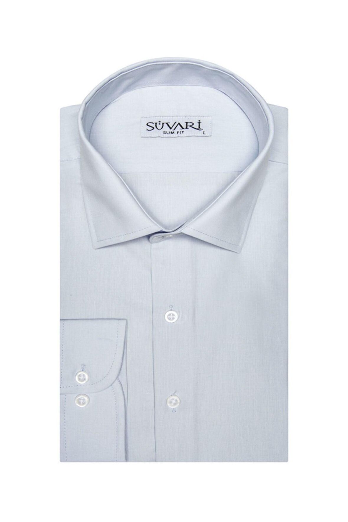 Süvari Slim Fit Mavi Erkek Gömlek