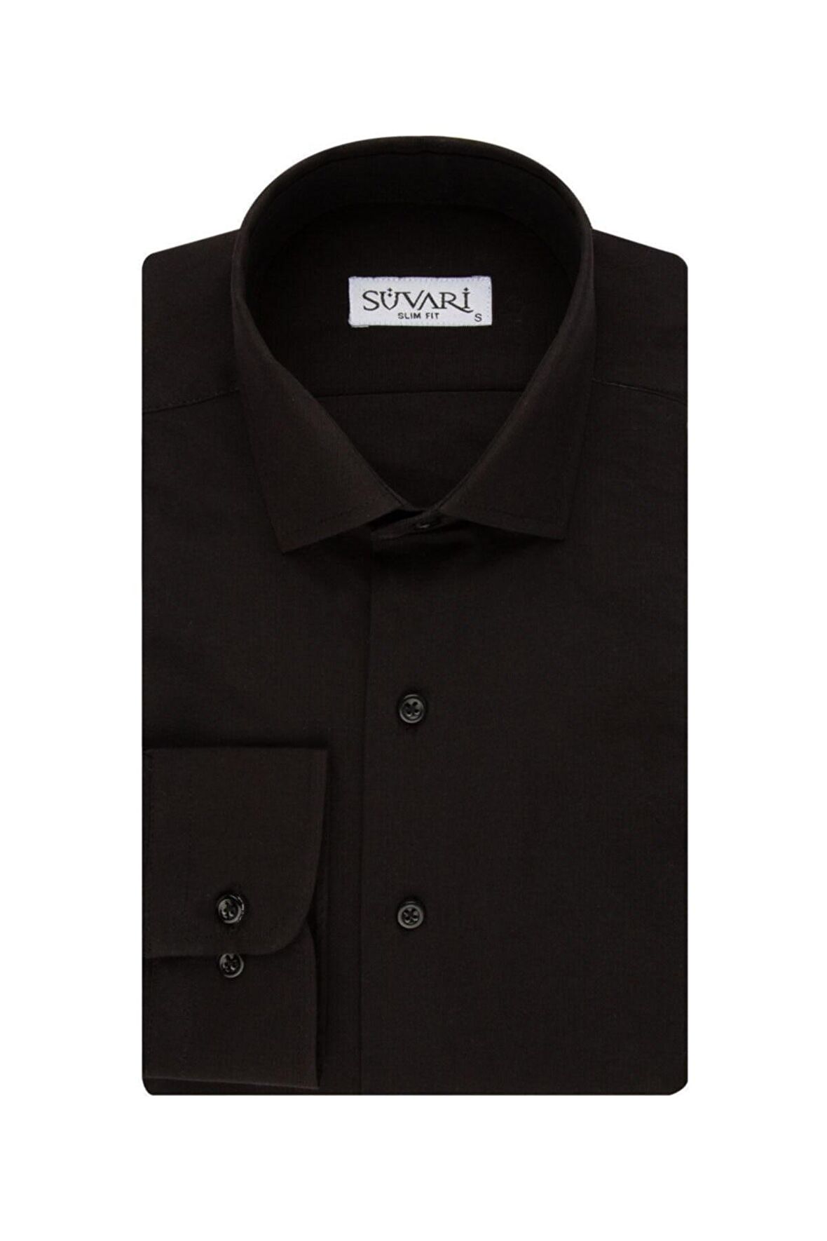 Süvari Slim Fit Açık Mavi Erkek Düz Gömlek