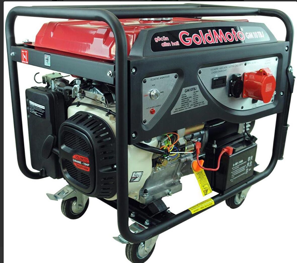 GoldMoto GM10TBJ Benzinli Jeneratör 10kVA Trifaze Marşlı