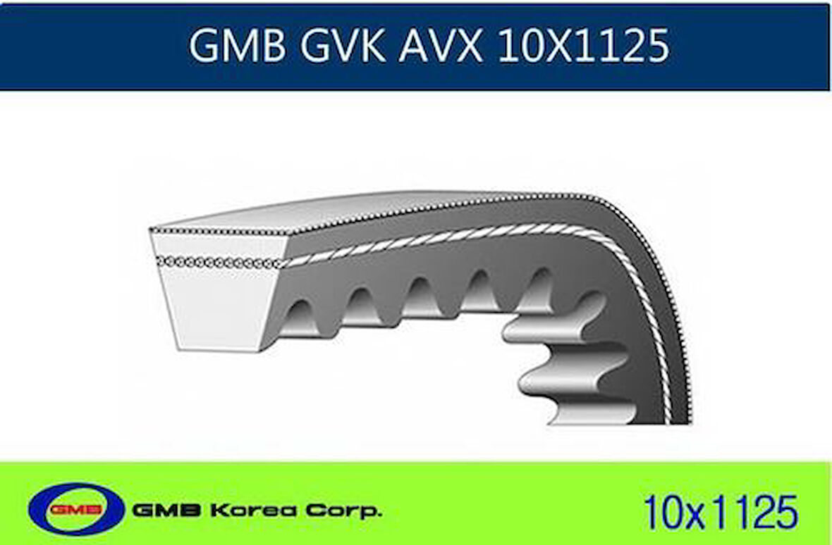 GMB 10X1125 Tırtıllı V Kayışı Taunus 10X1125 10A1123 