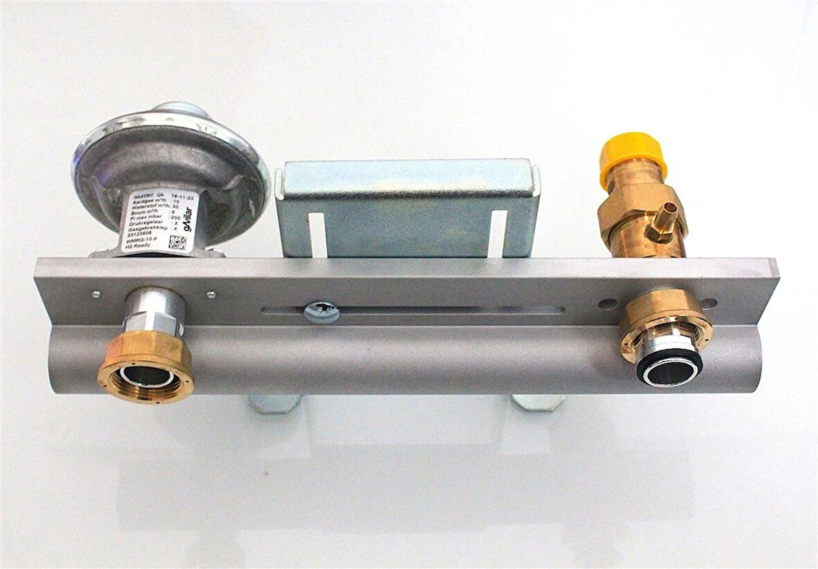 gAvilar GMB Paket 3 G4/6 H2 Uyumlu Gaz Regülatör Seti 100mbar Li