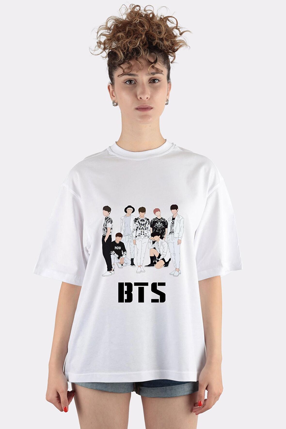 Bts Oversize Kadın T-shirt