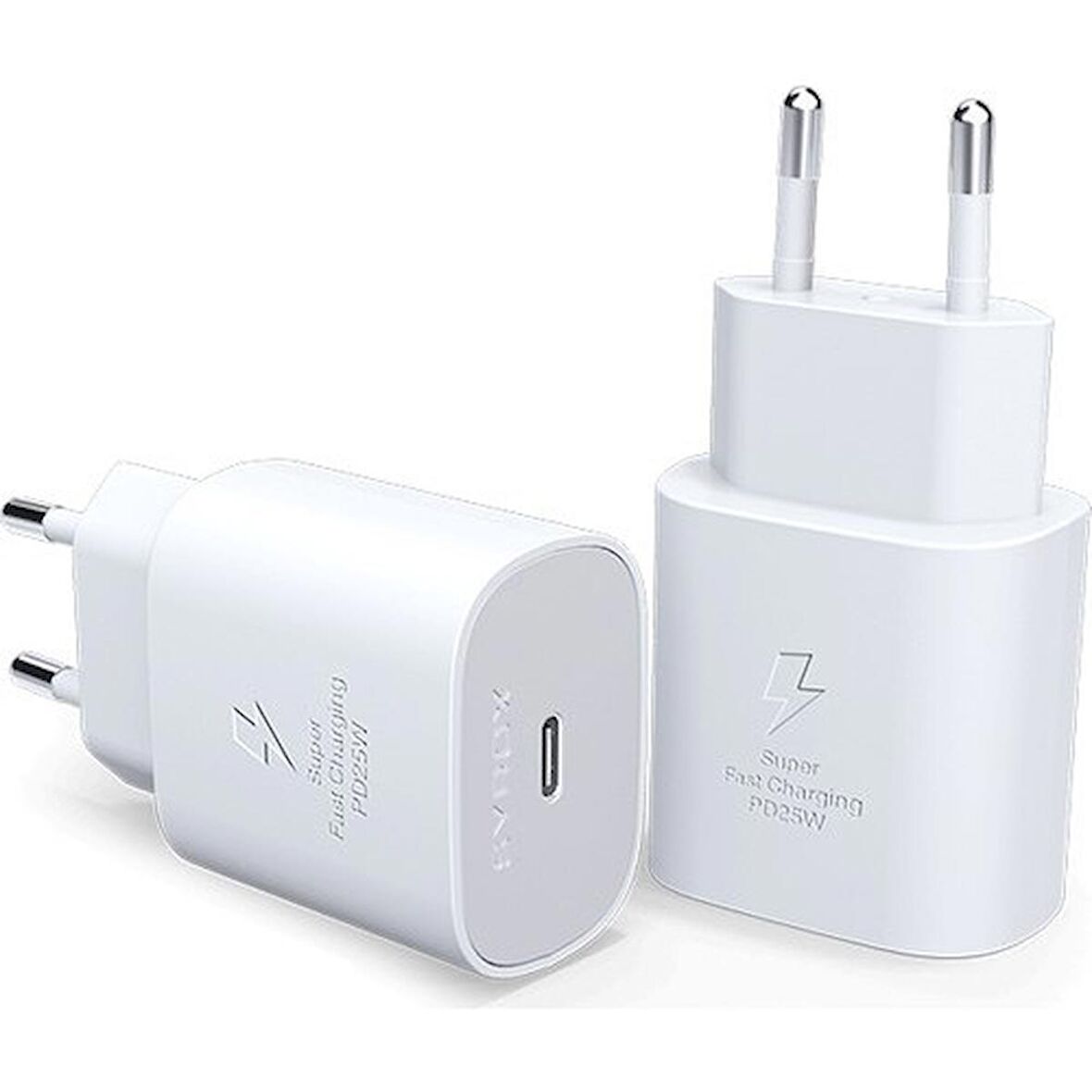 -Galaxy Note 10 Lite Uyumlu 25W Type-C Girişli Hızlı Şarj Aleti Adaptör