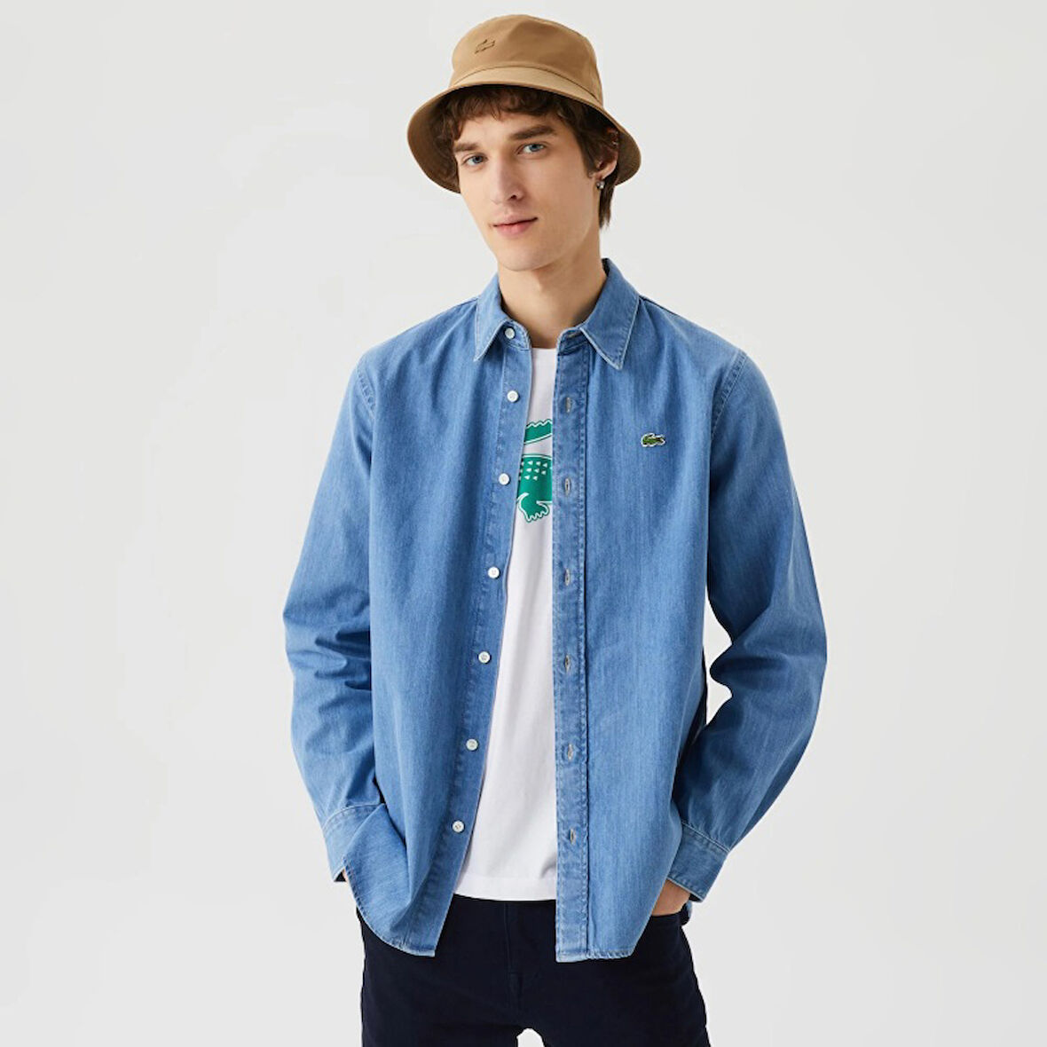 Lacoste Erkek Slim Fit Jean Gömlek