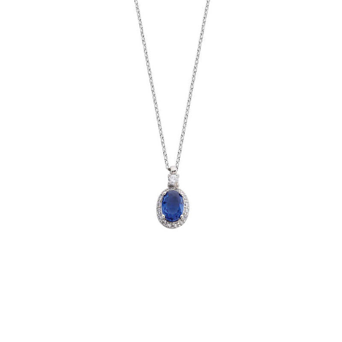 Anturaj Oval Gümüş Kolye GMS1560