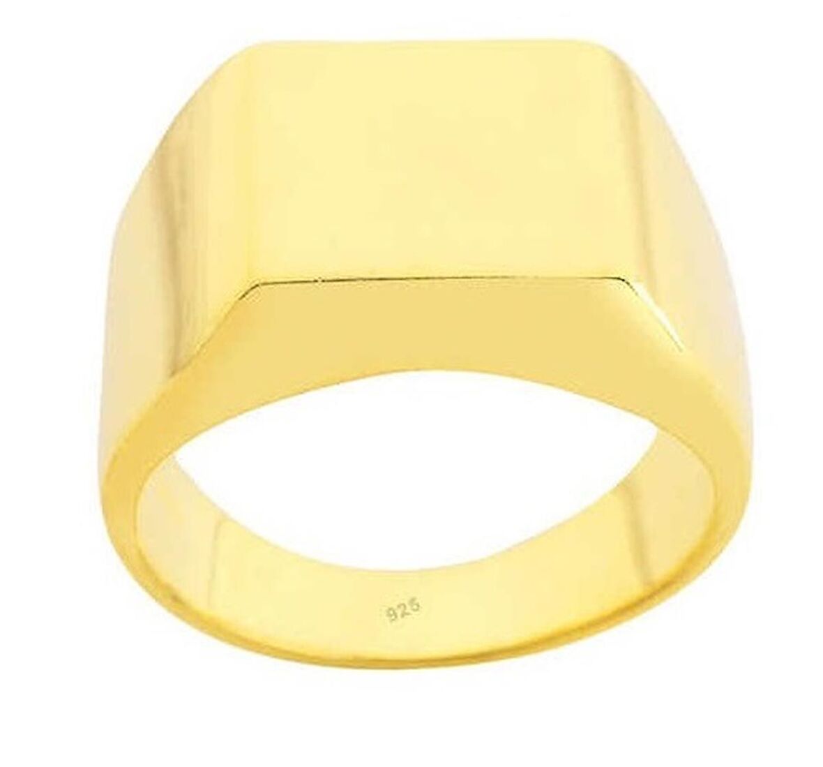 Taşsız Stil Gümüş Sarı Yüzük GMS1932