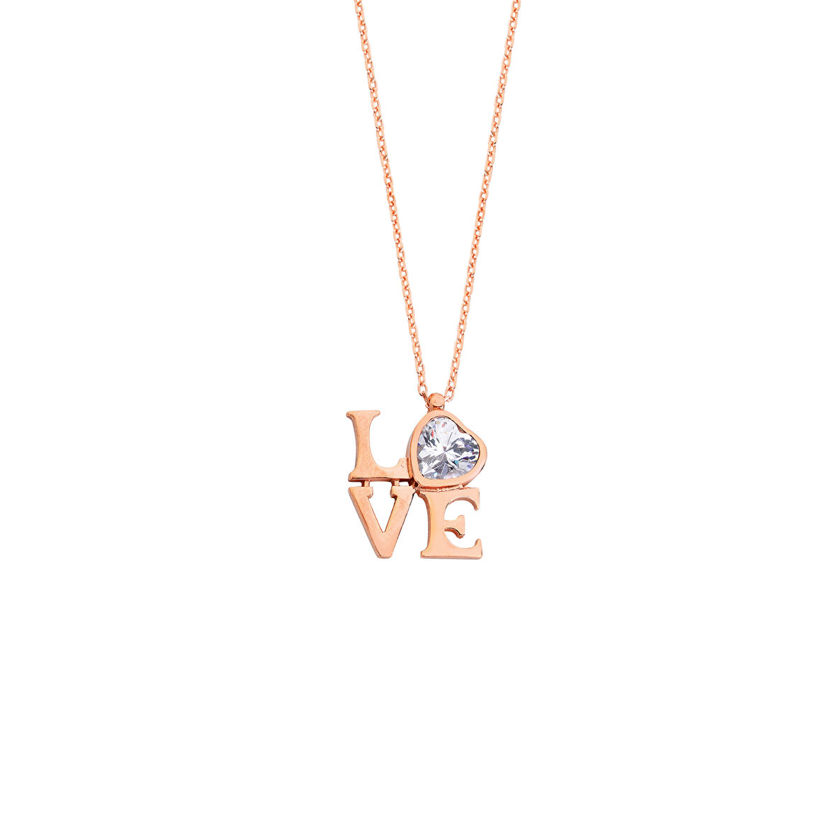 Love Rose Gümüş Kolye  GMS67