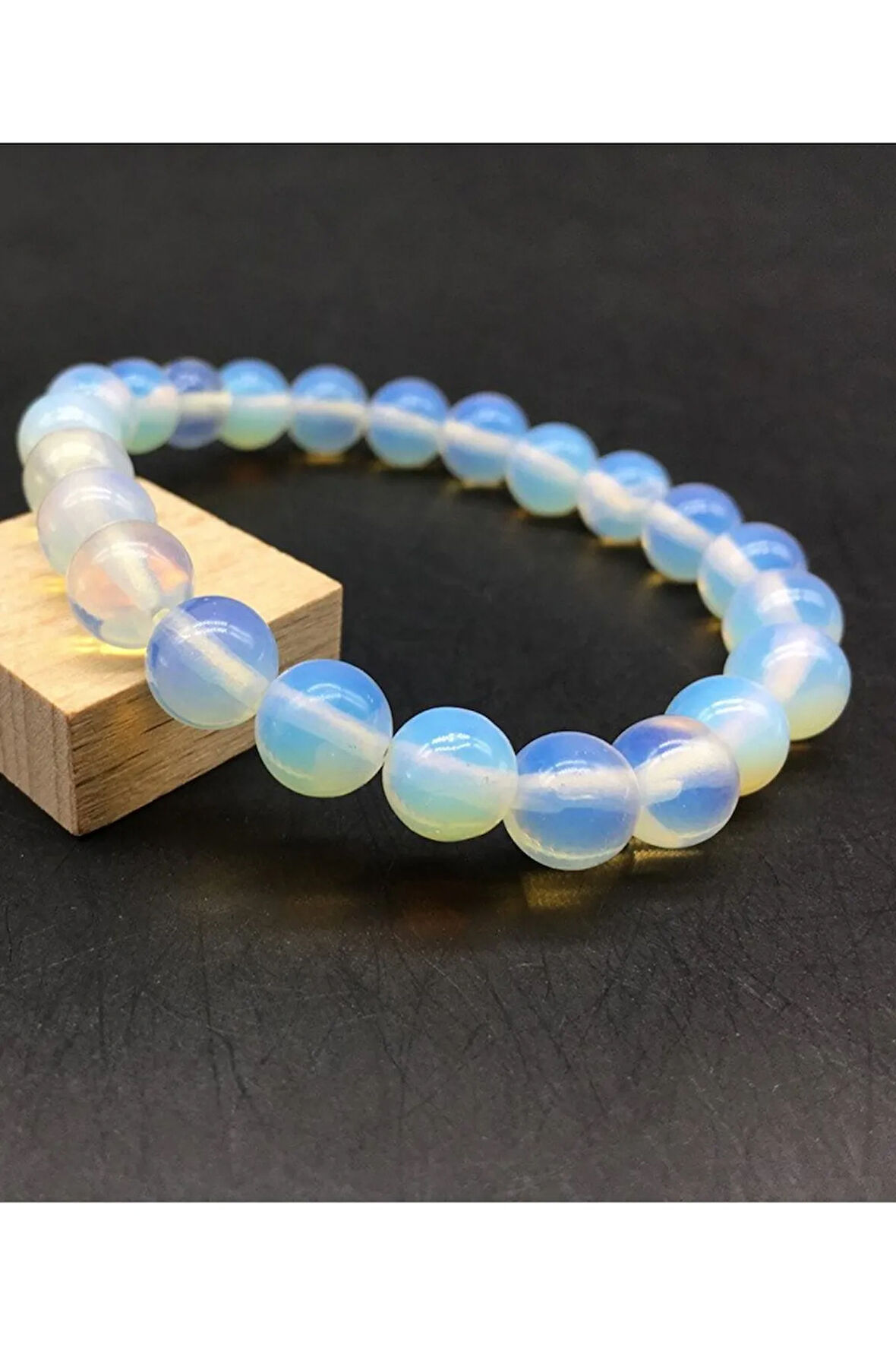 Sertifikalı Opal Taşı Bileklik Aaa Kalite Orijinal Opal Taşı Doğal Taş Bileklik