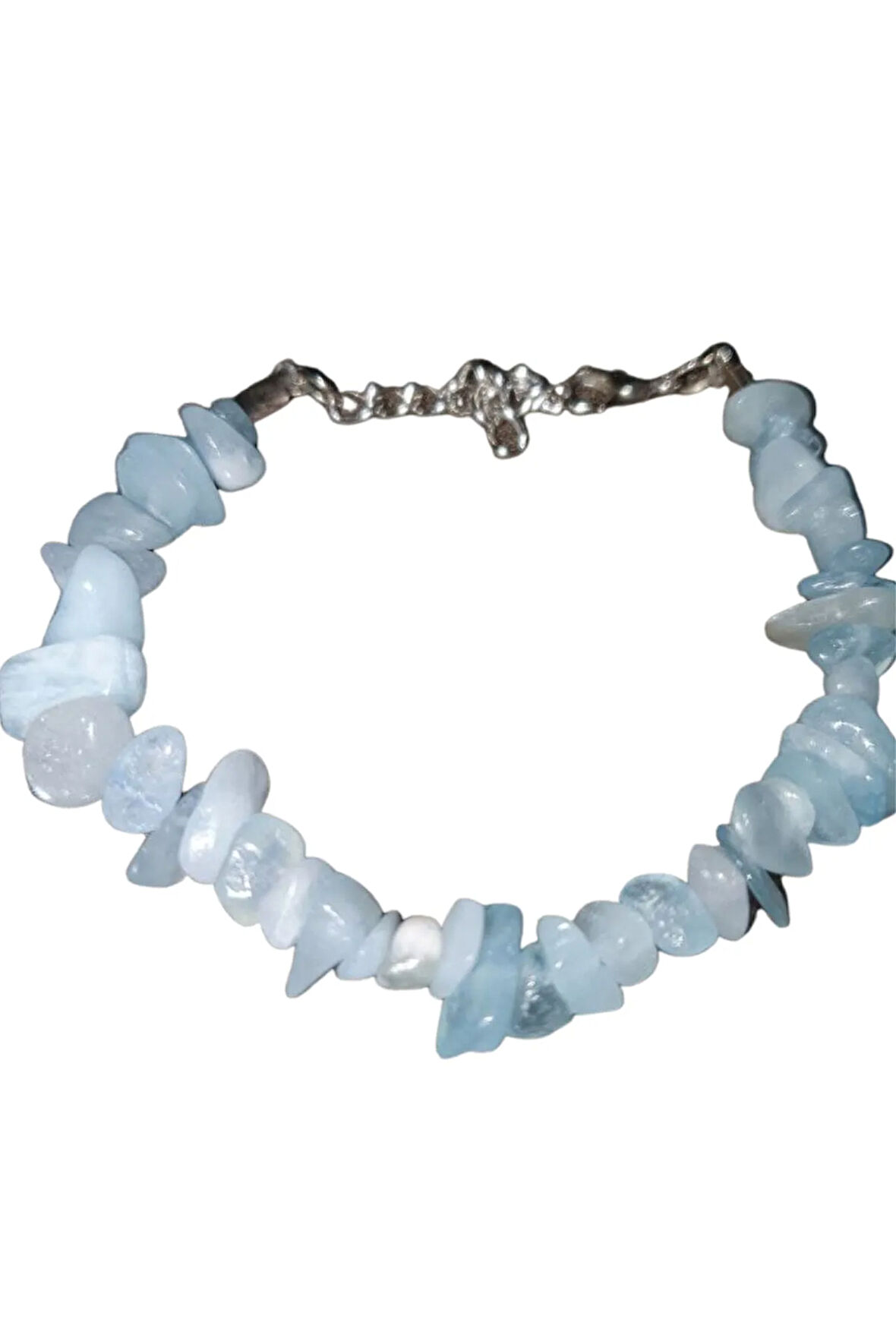 Sertifikalı Akuamarin Taşı Doğal Taş Bileklik