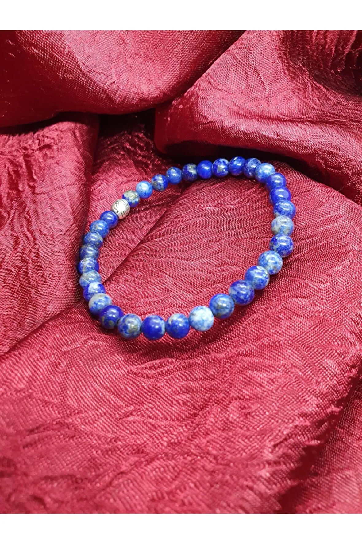 Sertifikalı Lapis Lazuli Bileklik 6mm
