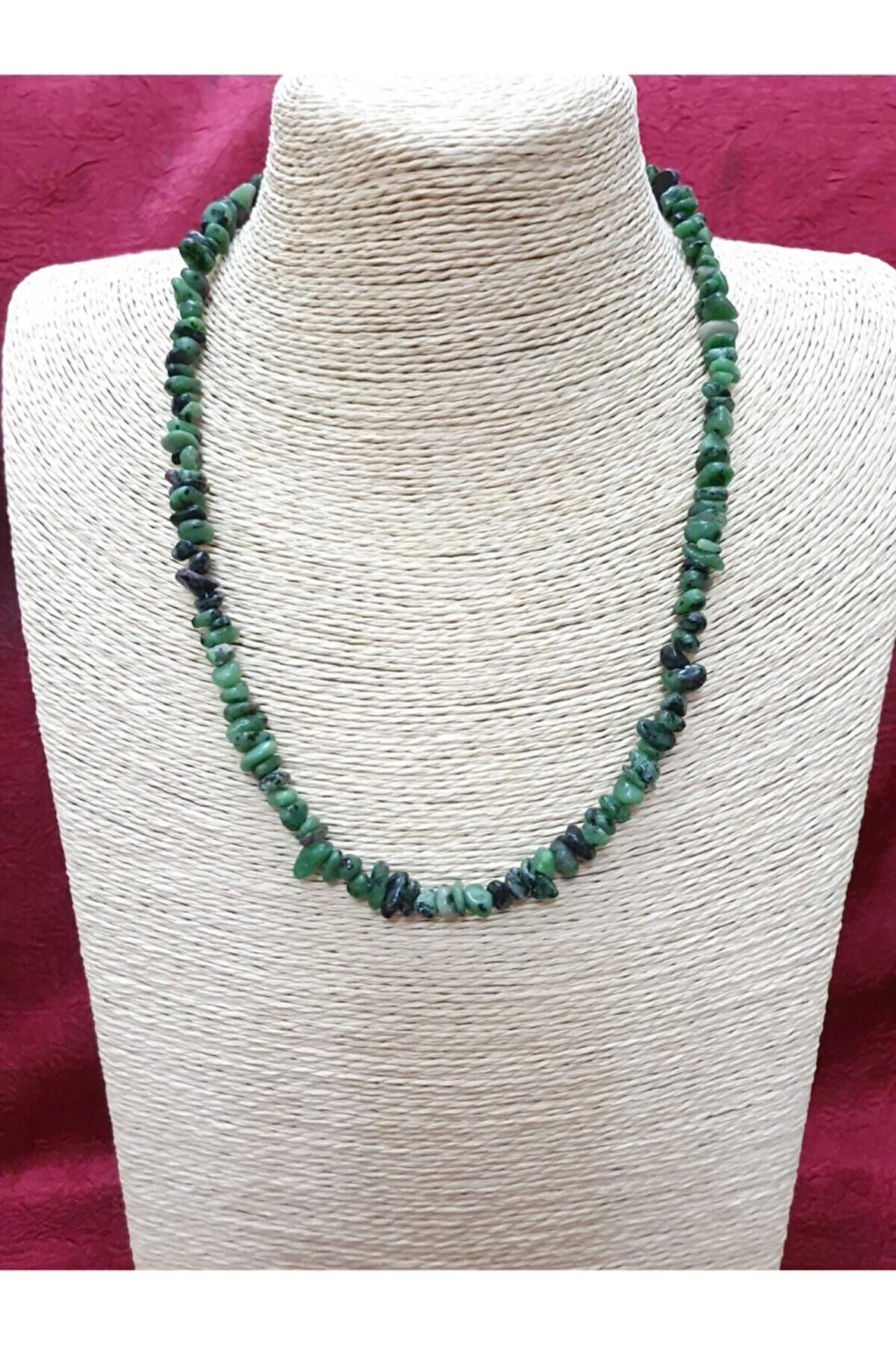 Sertifikalı Zümrüt Taşı Doğal Taş Kolye