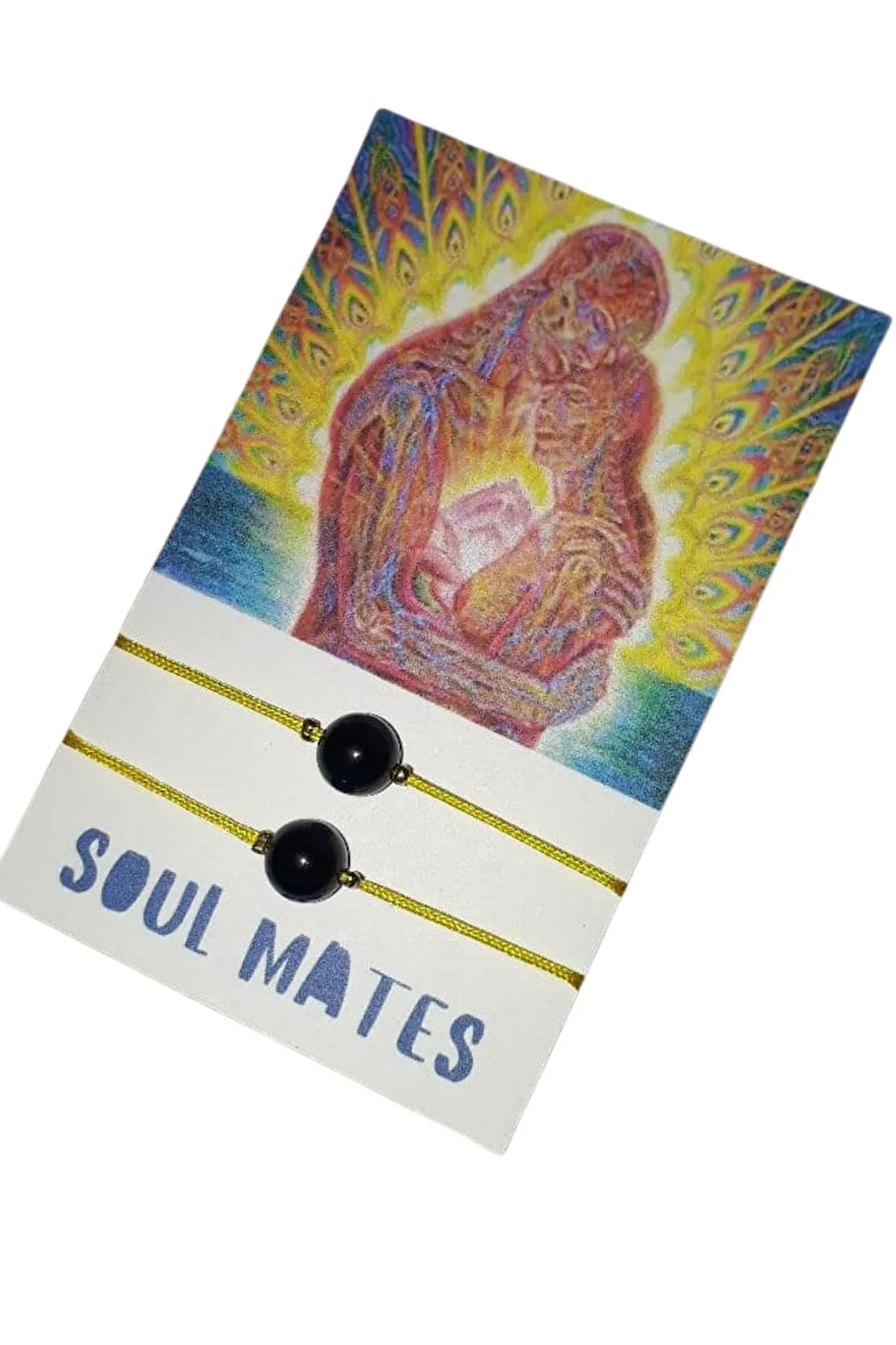 Sertifikalı Ruh Eşi Oniks Doğal Taşlı Ip Bileklik