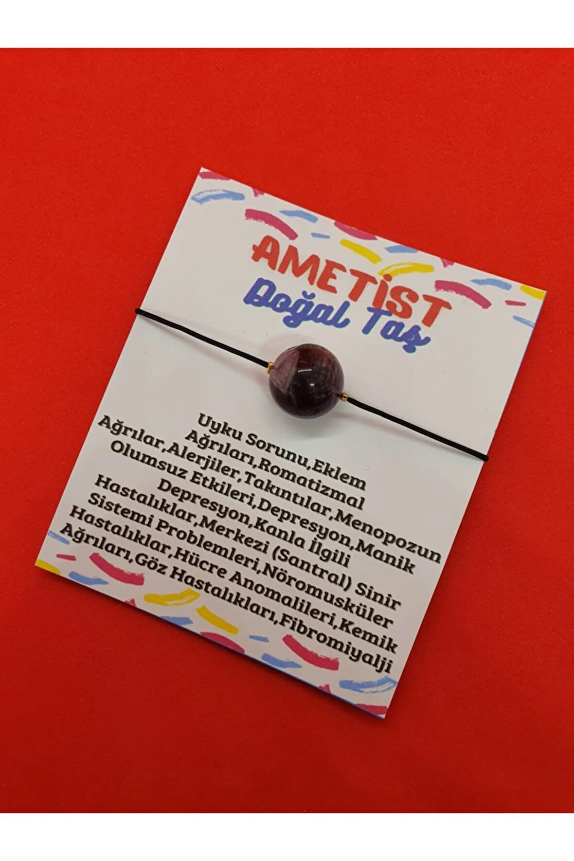 Sertifikalı Ametist Taşı Bileklik