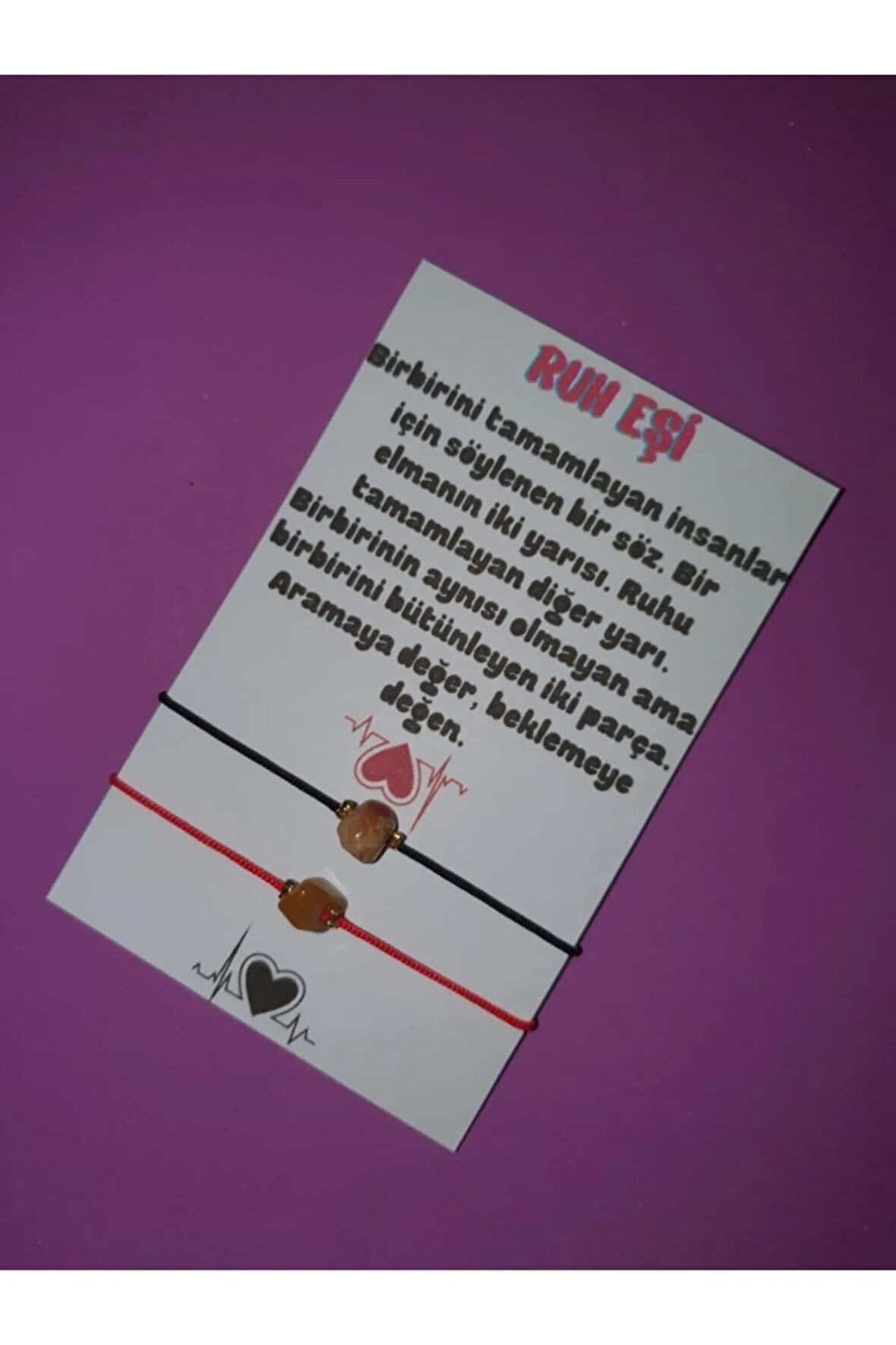 Sertifikalı Ruh Eşi Akik Taşı Çift Bilekliği