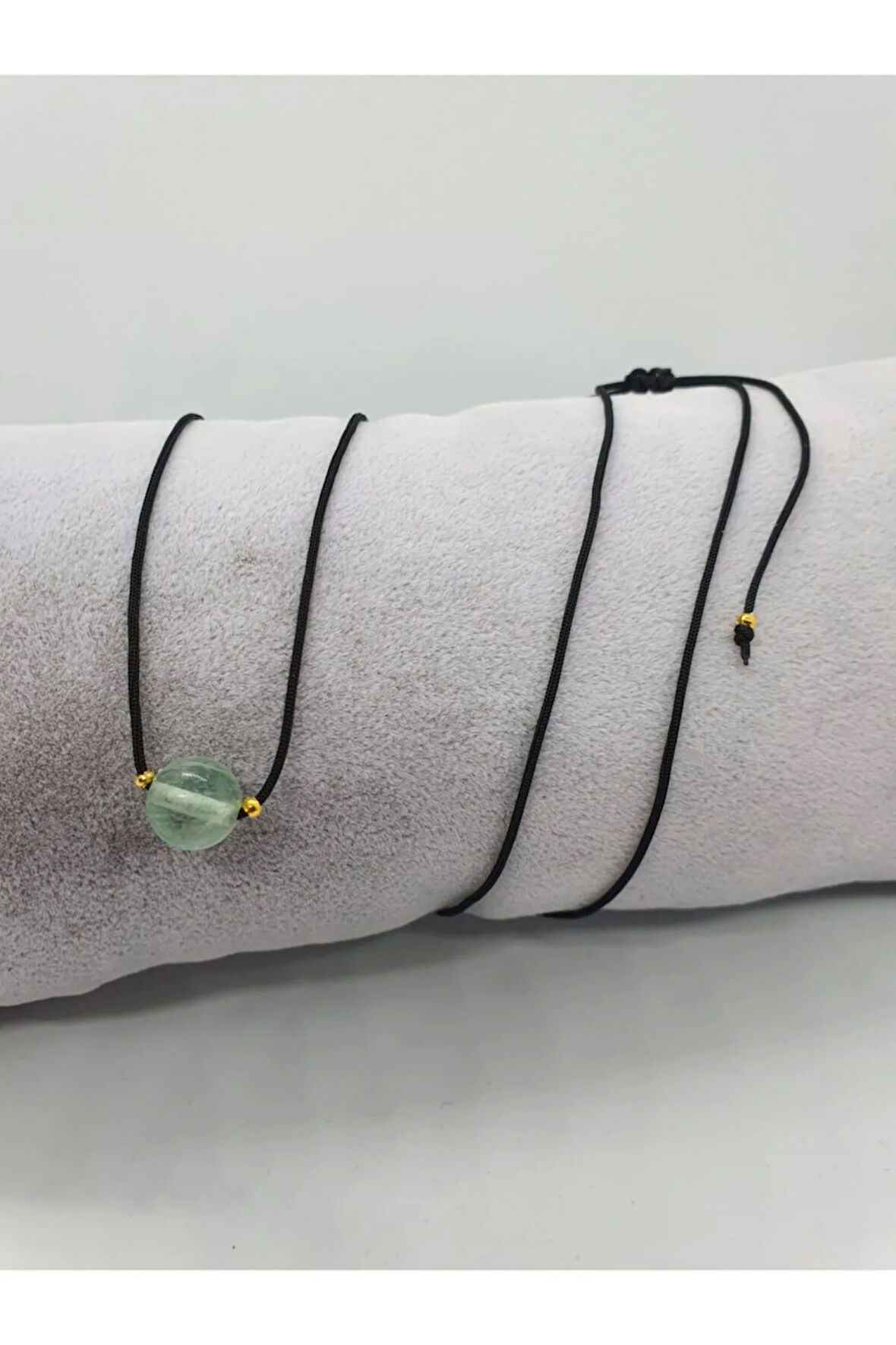 Sertifikalı Florit Taşı Kolye Ayarlanabilir Orijinal Doğal Taş Çok Fonksiyonlu Kolye