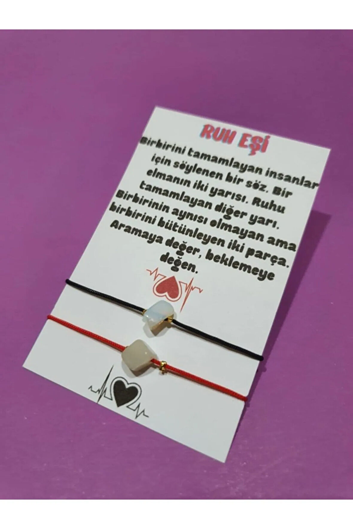 Sertifikalı Ruh Eşi Opal Doğal Taşlı Ip Bileklik