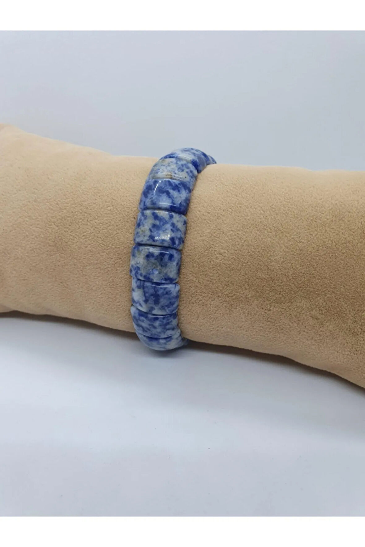 Sertifikalı Doğal Sodalit Taşı Rolex Bileklik