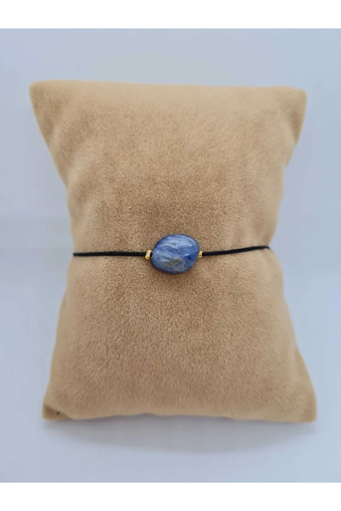 Sertifikalı Apatit Doğal Taş Bileklik Makrome Ayarlamalı Kilit Sistemi