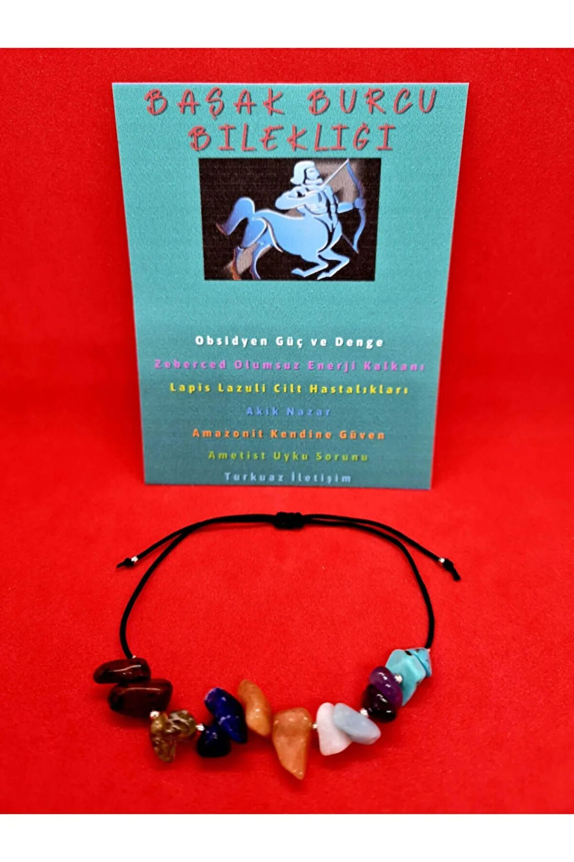 Sertifikalı Başak Burcu Bileklik Doğal Taş