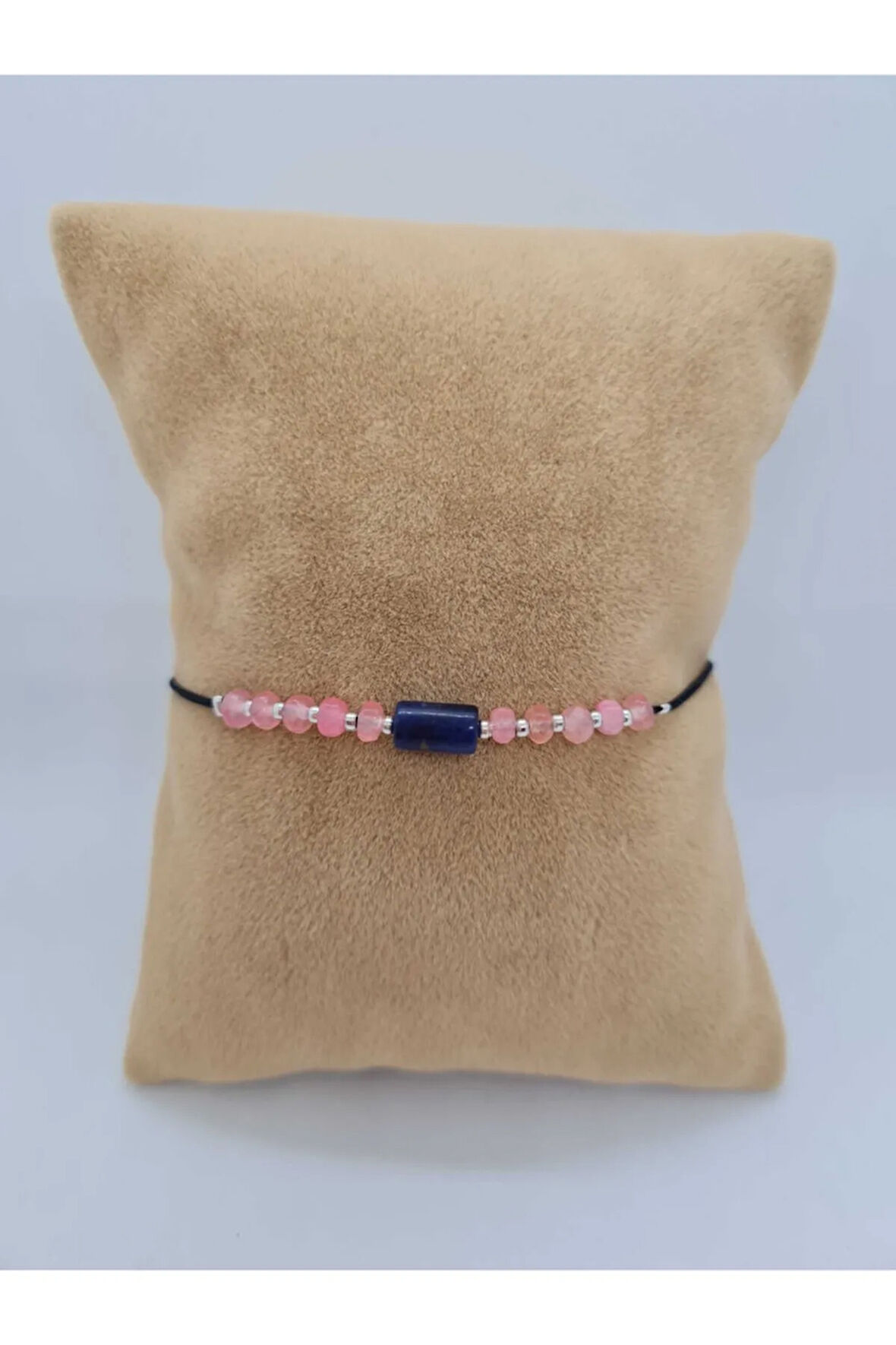 Sertifikalı Lapis Lazuli & Akik Doğal Taş Bileklik